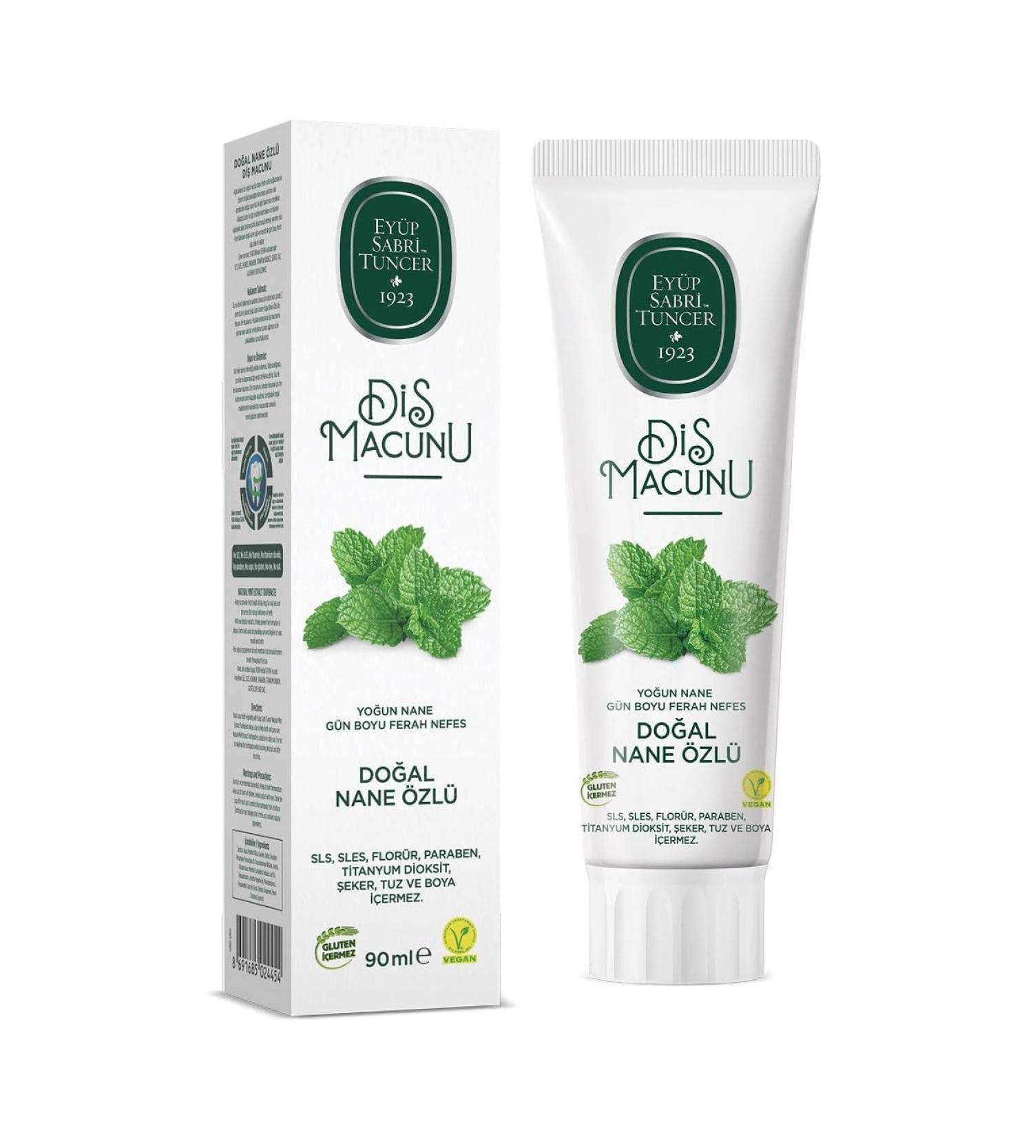 Ey p Sabri Tuncer 1923 Dentifrice l'extrait de menthe naturelle 90 ml