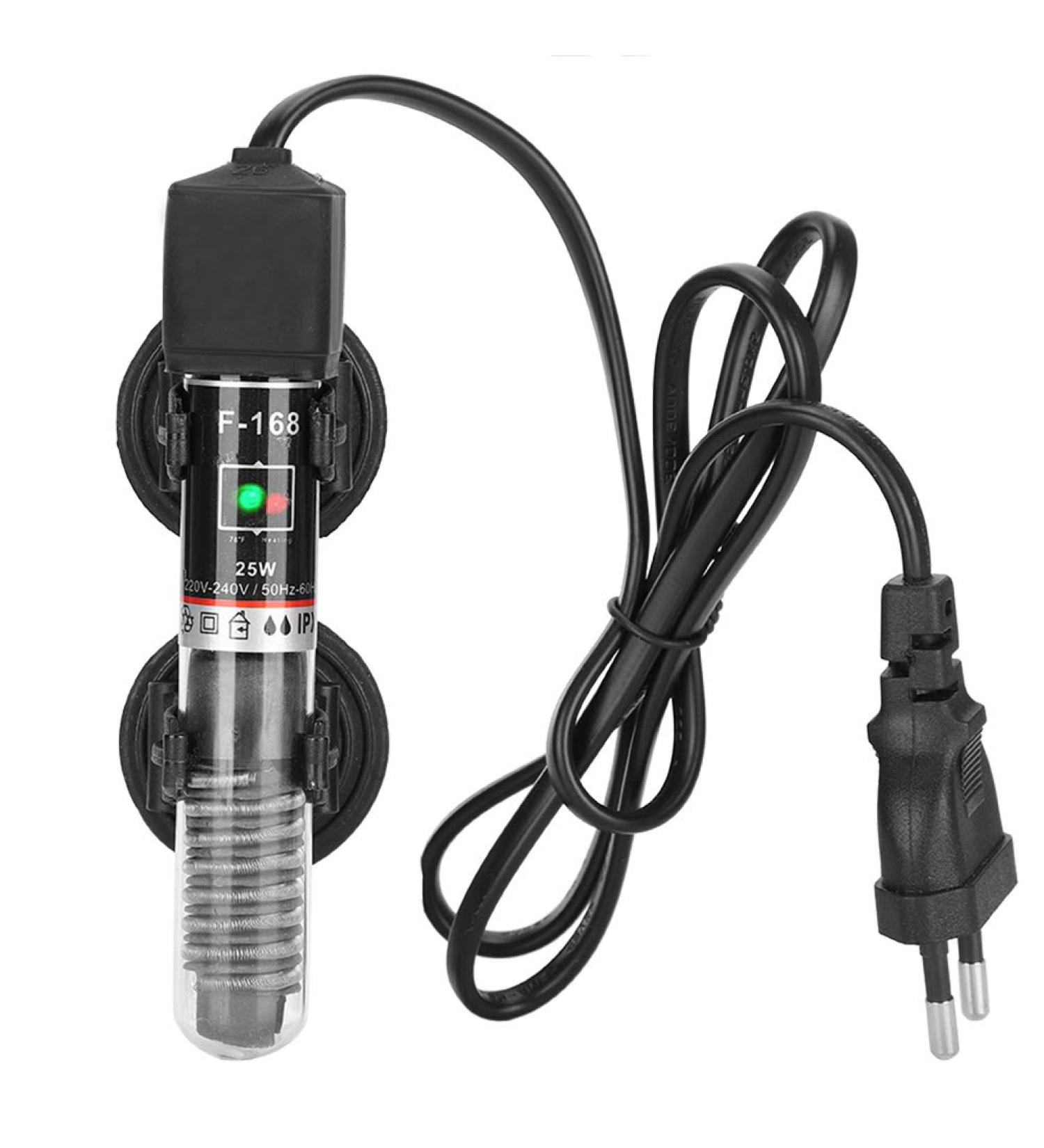 25W Mini Aquarium Heater - Explosion-Proof Heating Rod with Suction Cups | Constant Temperature 26 /78.8 - International Shipping Available - Buy Online on GoSupps.com