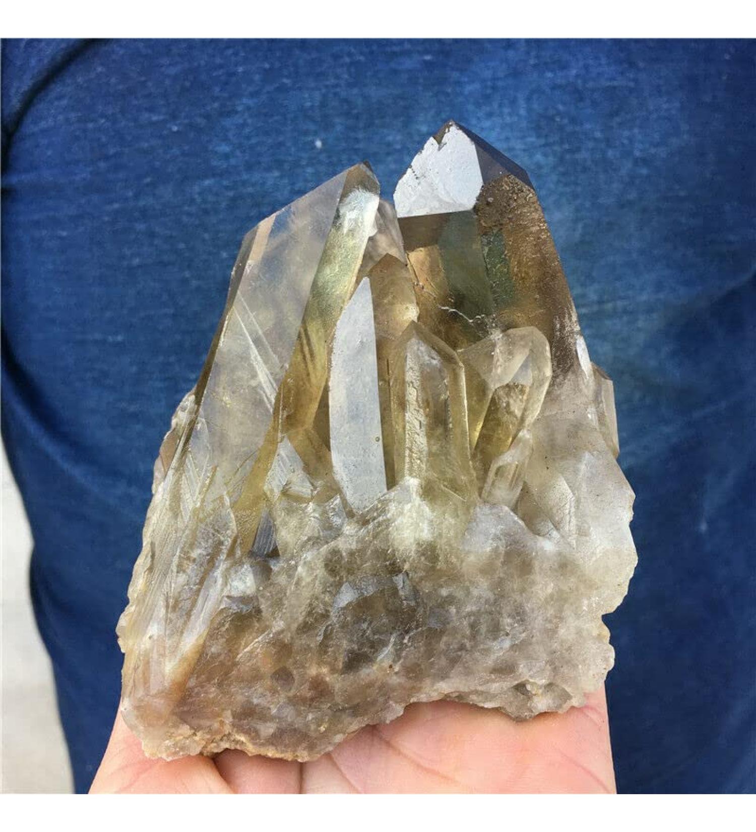 1.38LB Natural Smoky Citrine Quartz Cluster Crystal Specimen DB3300 JZIGTDEM - Buy Online on GoSupps.com