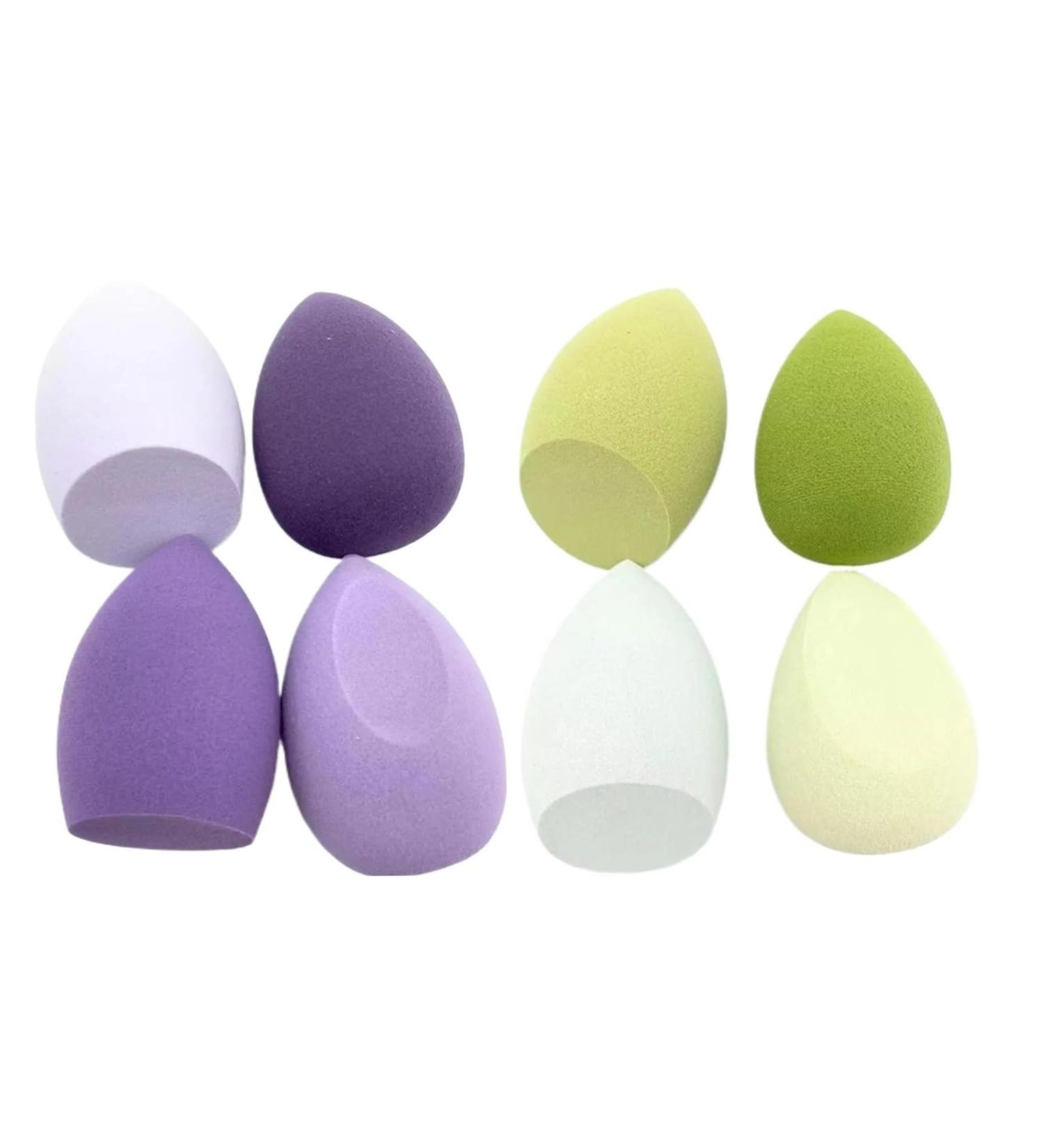 8 PCS Makeup Puff Sponge Cosmetics Powder Puff Foundation Make-up For Women Blender Makeup Tool Set(4 Purple 4 Green) - Buy Online on GoSupps.com