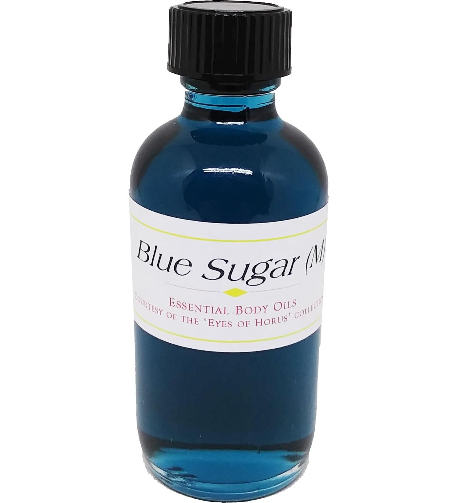 Blue Sugar - Type A For Men Scented Body Oil Fragrance Regular Cap - Blue - 2 oz. - ID#25795 2 Fl Oz (Pack of 1)
