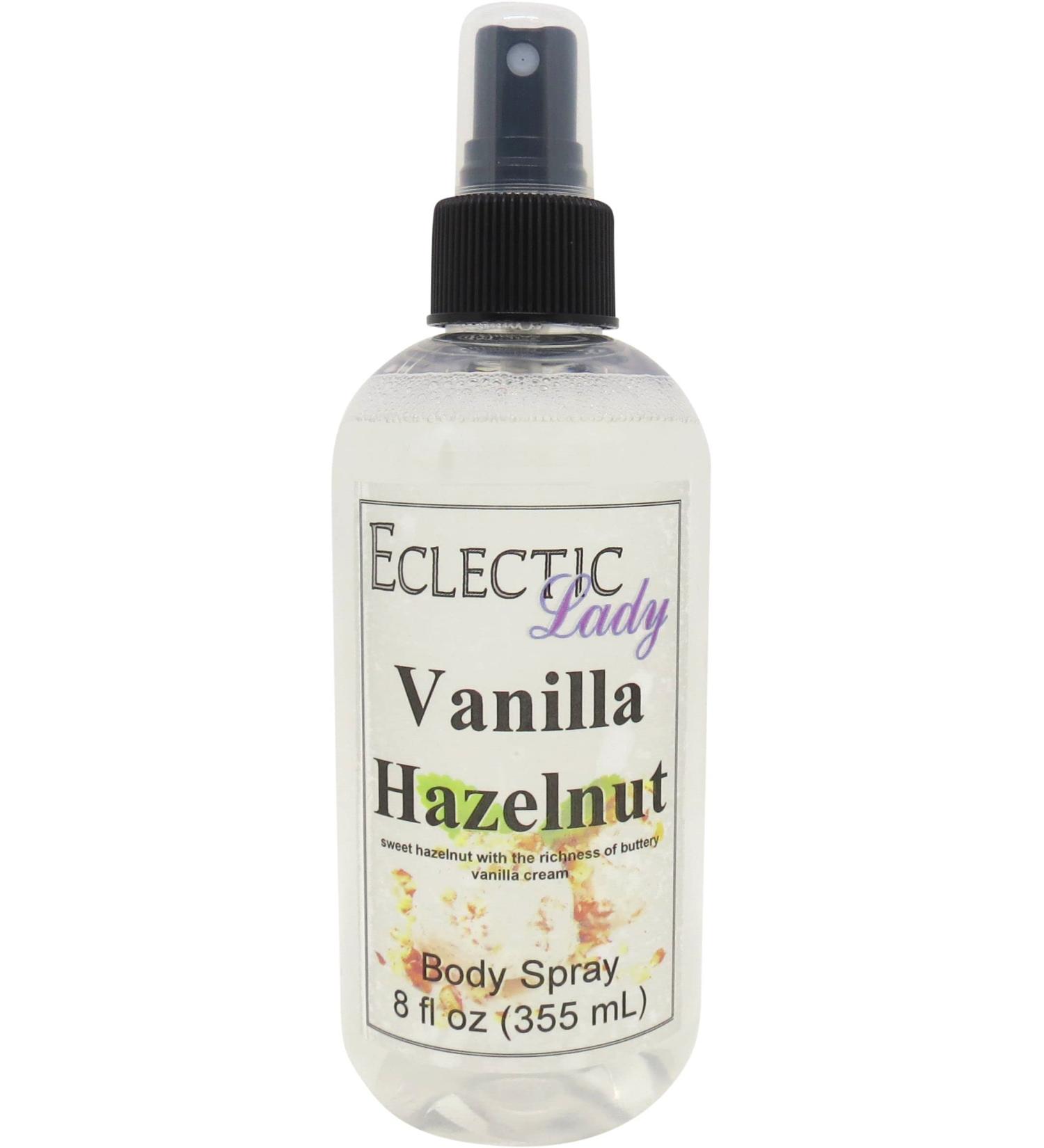 Vanilla Hazelnut Body Spray (Double Strength) 8 ounces Body Mist for Women with Clean Light & Gentle Fragrance Long Lasting Perfume with Comforting Scent for Men & Women Cologne with Soft Subtle 8 Fluid Ounces (Double Strength) - Buy Online on GoSupps.com
