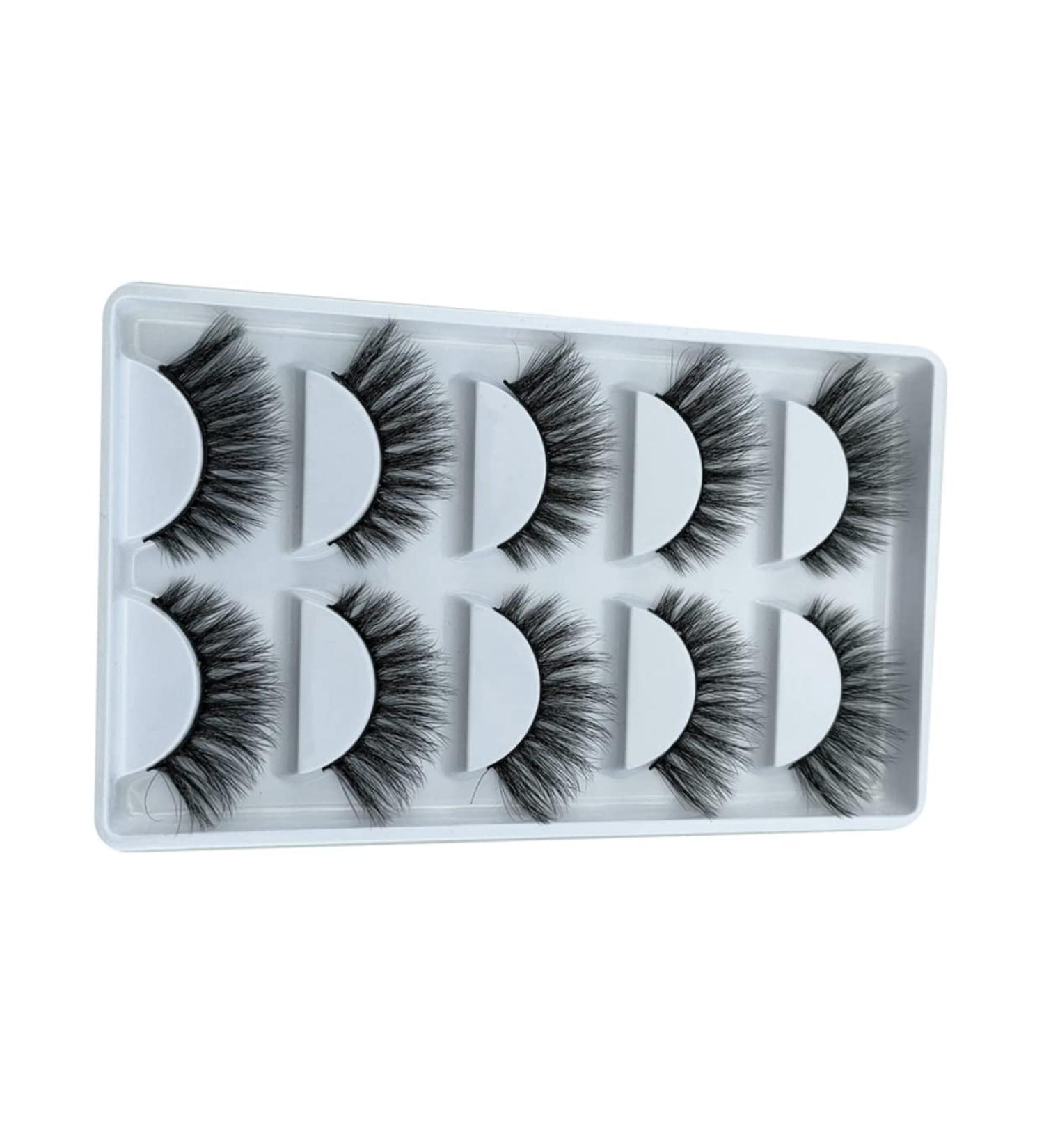 Beatifufu 5 Pairs Fake Eyelashes Beauty Eyelashes Fake Bottom Lashes Natural False Eyelashes Accessories Eyelashes Accessory Natural False Lashes Fake Lashes Girl Eyelash Fiber - Buy Online on GoSupps.com