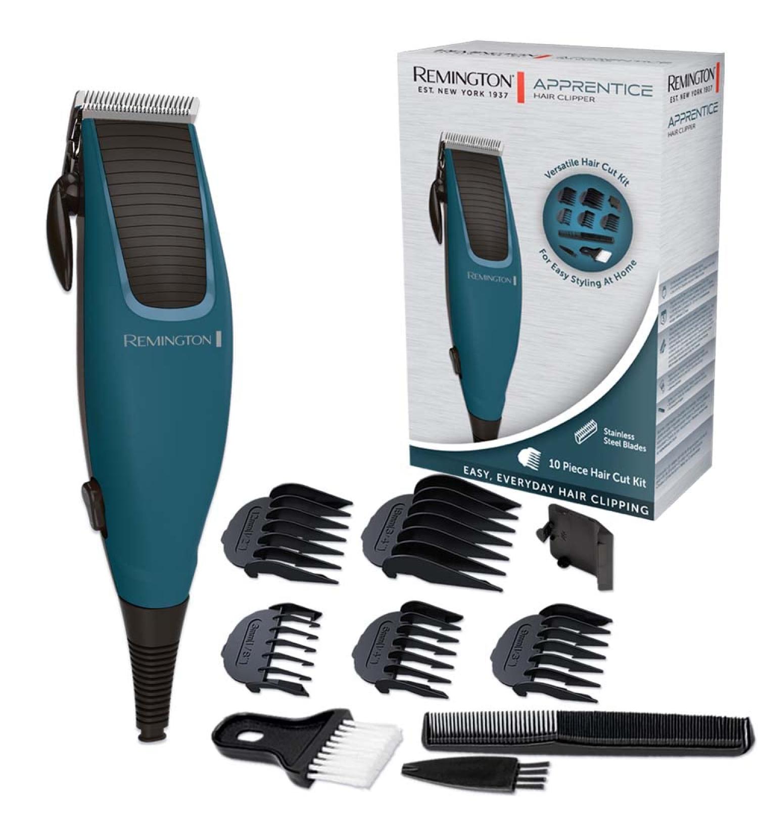 Remington Hair Clipper - Self-Sharpening Stainless Steel Blades: 0.5-18 mm - Adjustment Lever Mains Operated Hair Trimmer Set: 5 Accessory Combs Hairdressing Set Hair Clipper HC5020 - Buy Online on GoSupps.com
