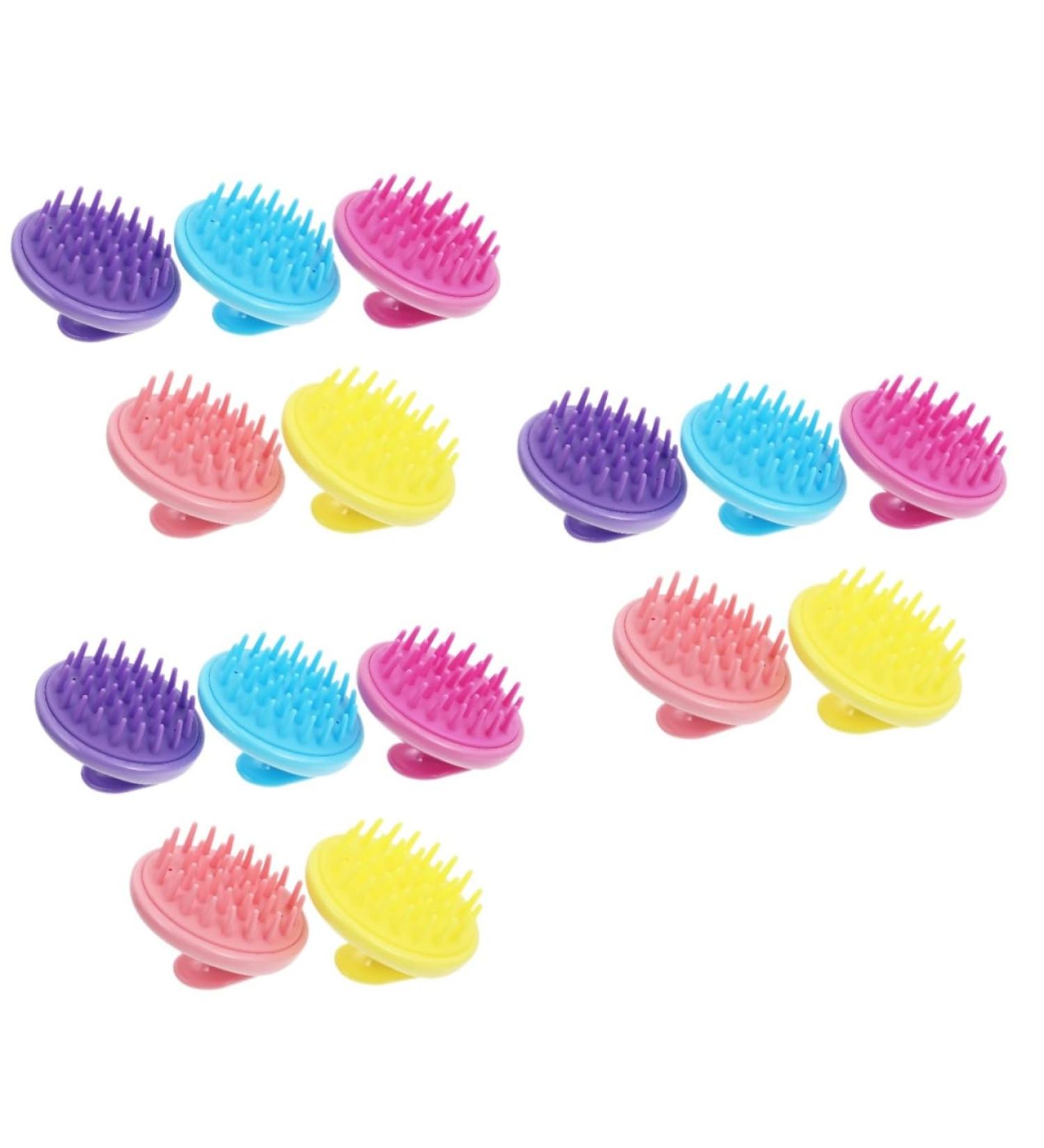 Shop Tovinanna 15-Stk Silicone Shampoo & Body Brushes - Scalp Care Dog Massage Hair Remover - Buy Online on GoSupps.com