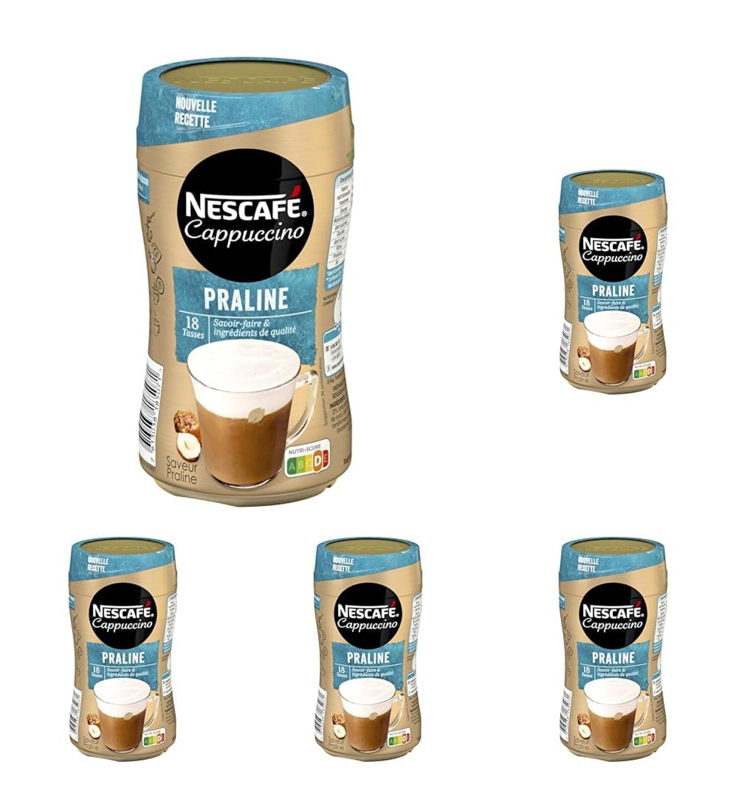 Nescaf Cappuccino Praline - Caf Soluble - Bo te de 279g (Lot de 5) - Buy Online on GoSupps.com