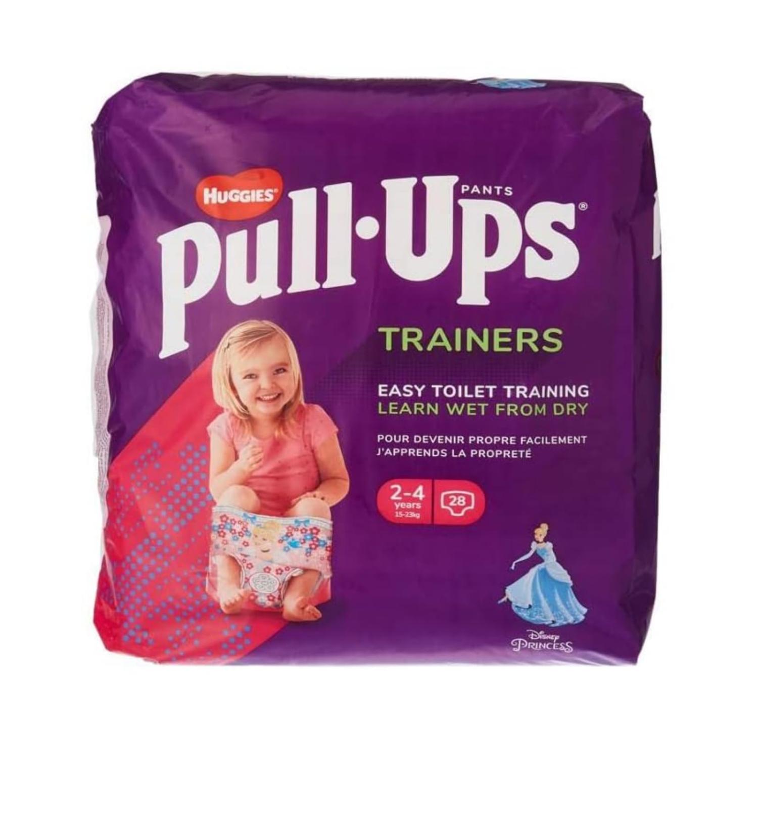 Huggies Pull-Ups Young Sneaker Day Diapers - Mega Pack (28 Pants) for Simple Toilet Training - Size 2-4 Years - Buy Online on GoSupps.com