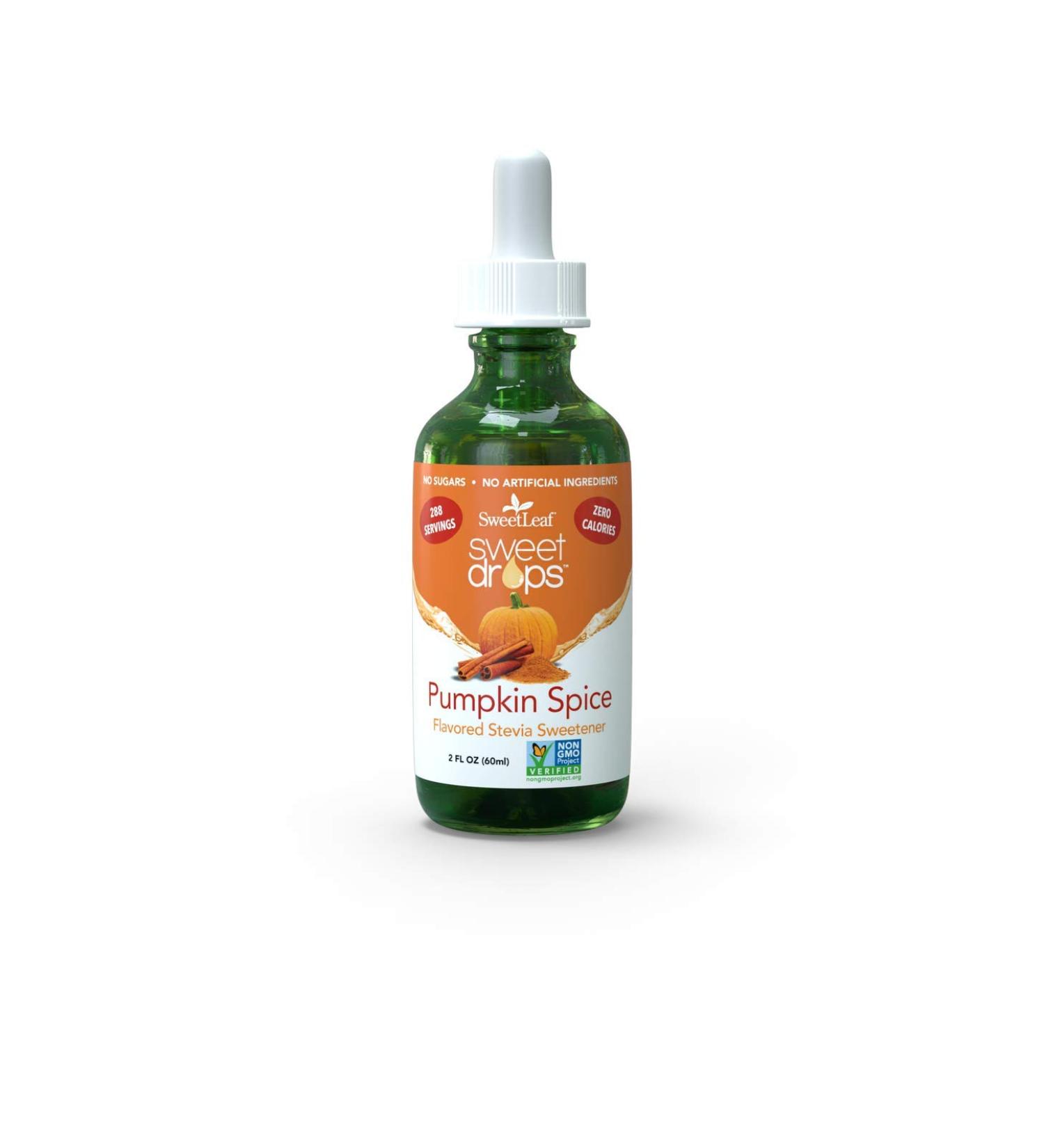SweetLeaf Pumpkin Spice Liquid Stevia 2 Fl Oz - Non-GMO, Sugar Free, Keto Friendly - Buy Online on GoSupps.com