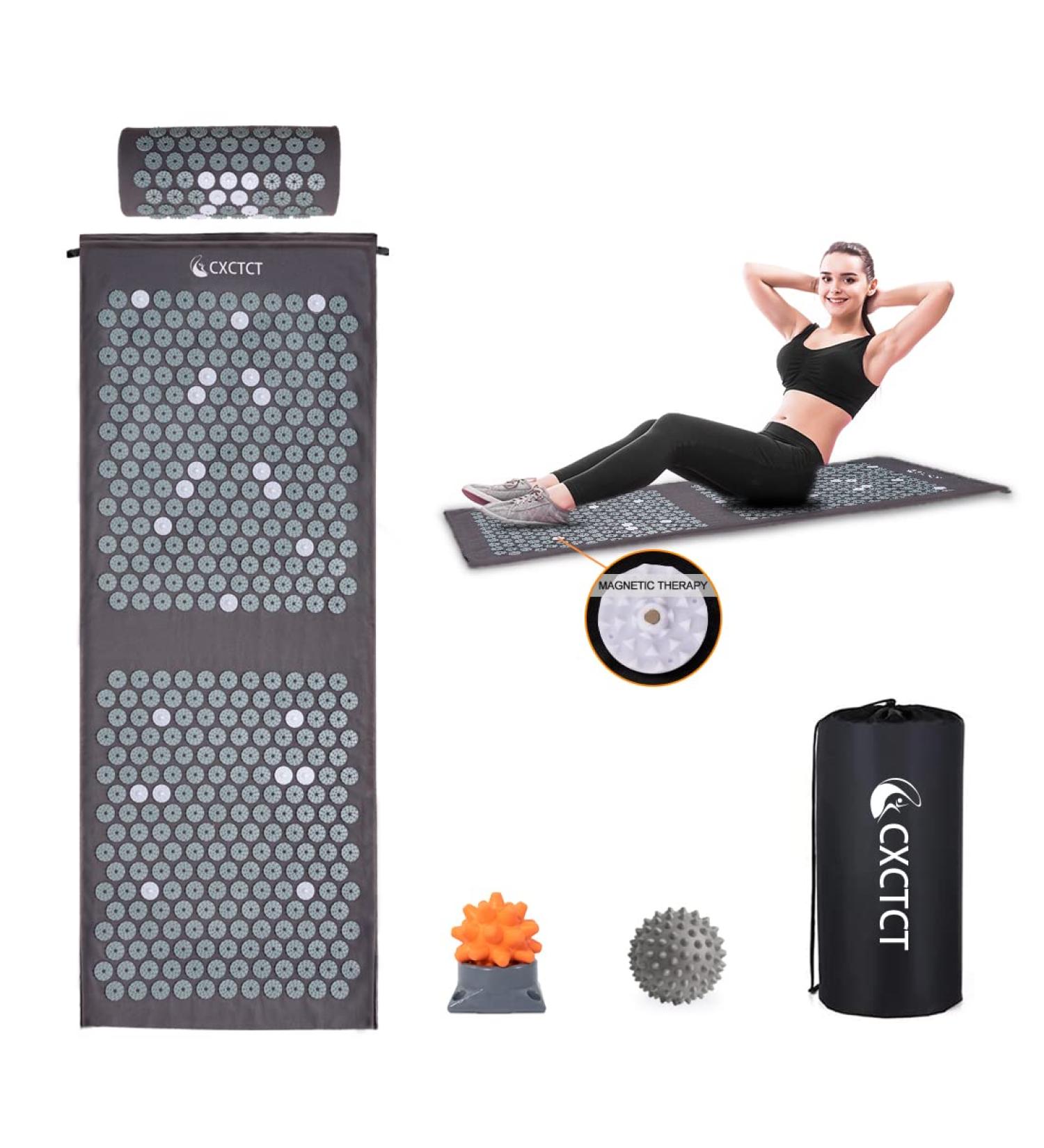 Buy Acupressmatte Gray - Premium Acupressure Mats for Pain Relief & Relaxation | Fast International Shipping - Buy Online on GoSupps.com