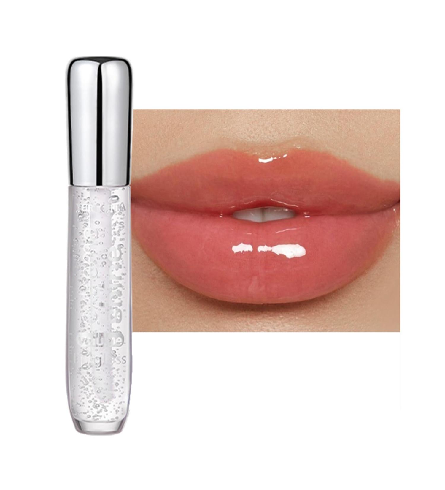 Clear Lip Gloss Set Moisturizing Lip Oil with Hyaluronic Acid Lipgloss Care Fruit Flavoured Lip Oil For Dry Lip Glitter Shine Lip Glaze Gift for Women Teenage Girls (06) - Buy Online on GoSupps.com