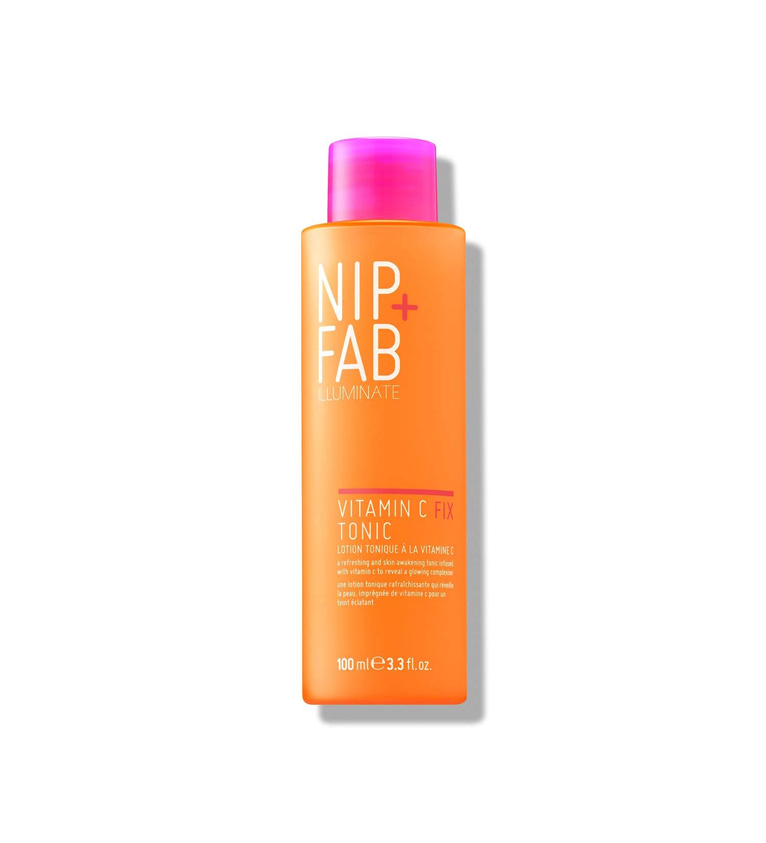 Nip + Fab Vitamin C Fix Tonic Extreme for Face with Panthenol and Lactic Acid Antioxidant Toner for Skin Brightening and Toning 100ml - Buy Online on GoSupps.com