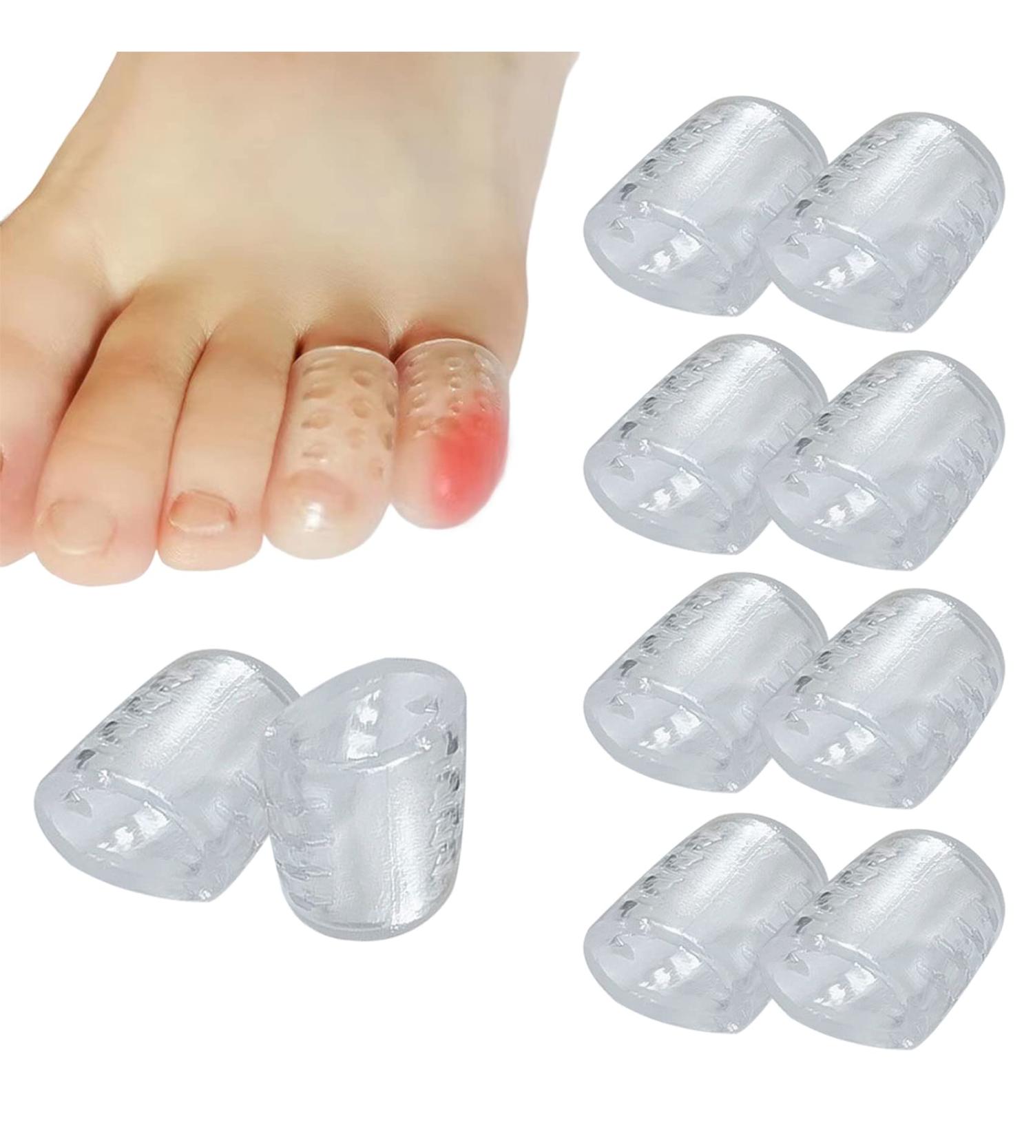 10PCS Small Silicone Toe Caps - Toe Protector for Corns, Blisters, Pain Relief - Buy Online on GoSupps.com