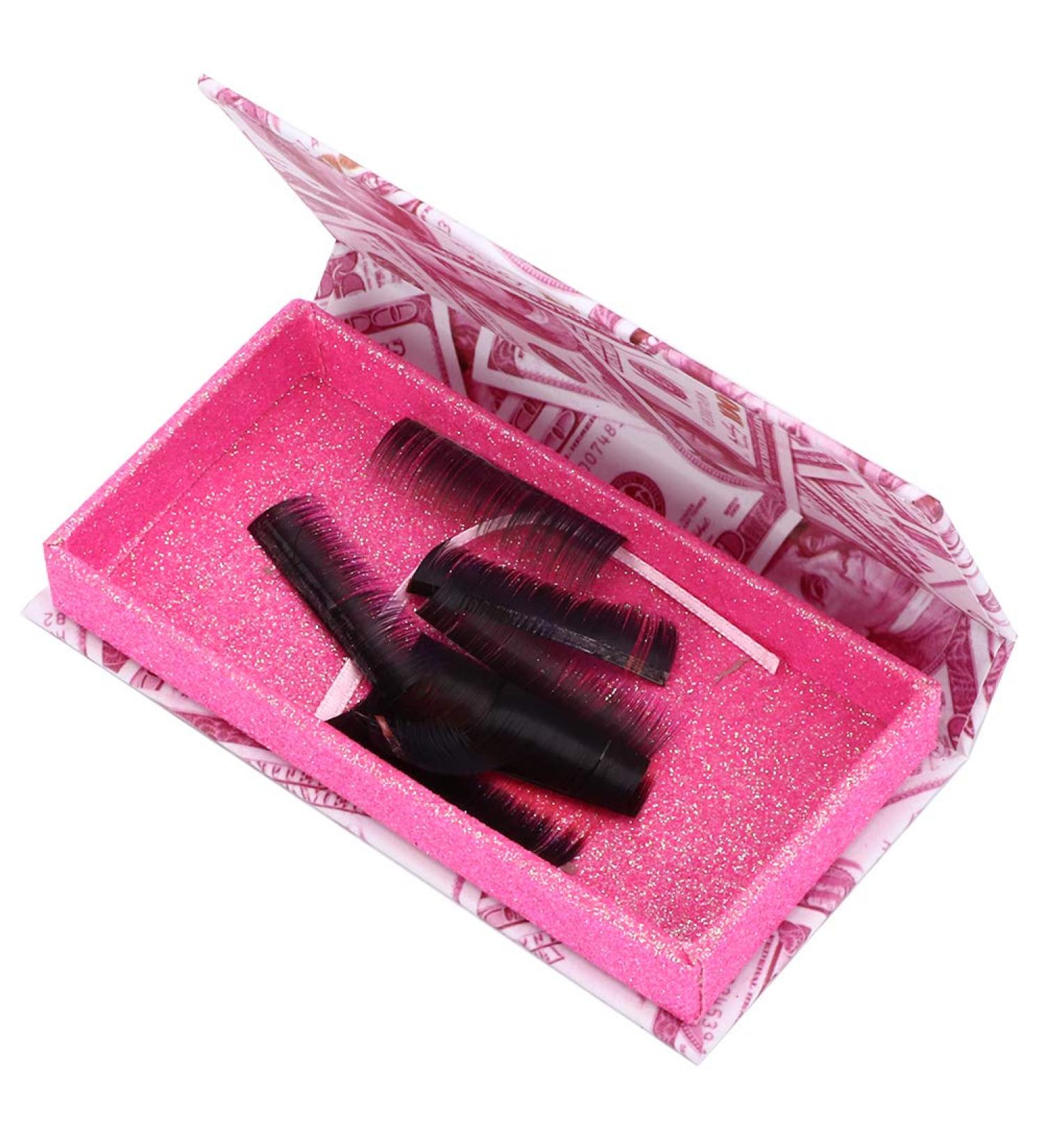 2pcs Pack of Pink False Eyelashes with Magnetic Storage Boxes | Empty Eyelash Organizer for Easy Travel & Display - Buy Online on GoSupps.com