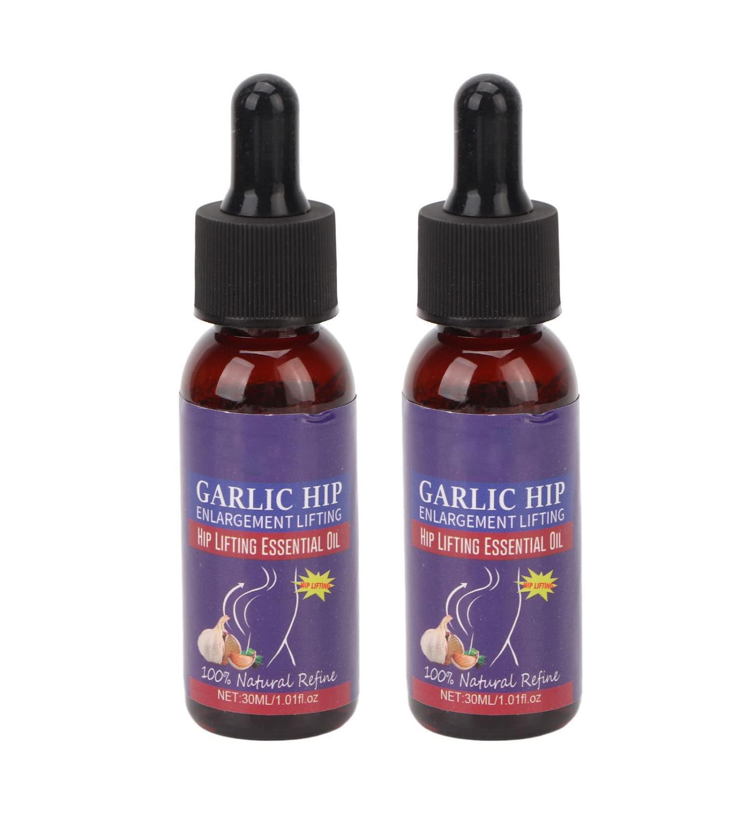 2PCs Garlic Butt Lifting Oil | Metabolism Booster Skin Tightening & Hip Lifting Essential Oil for Effective Massage - Buy Online on GoSupps.com