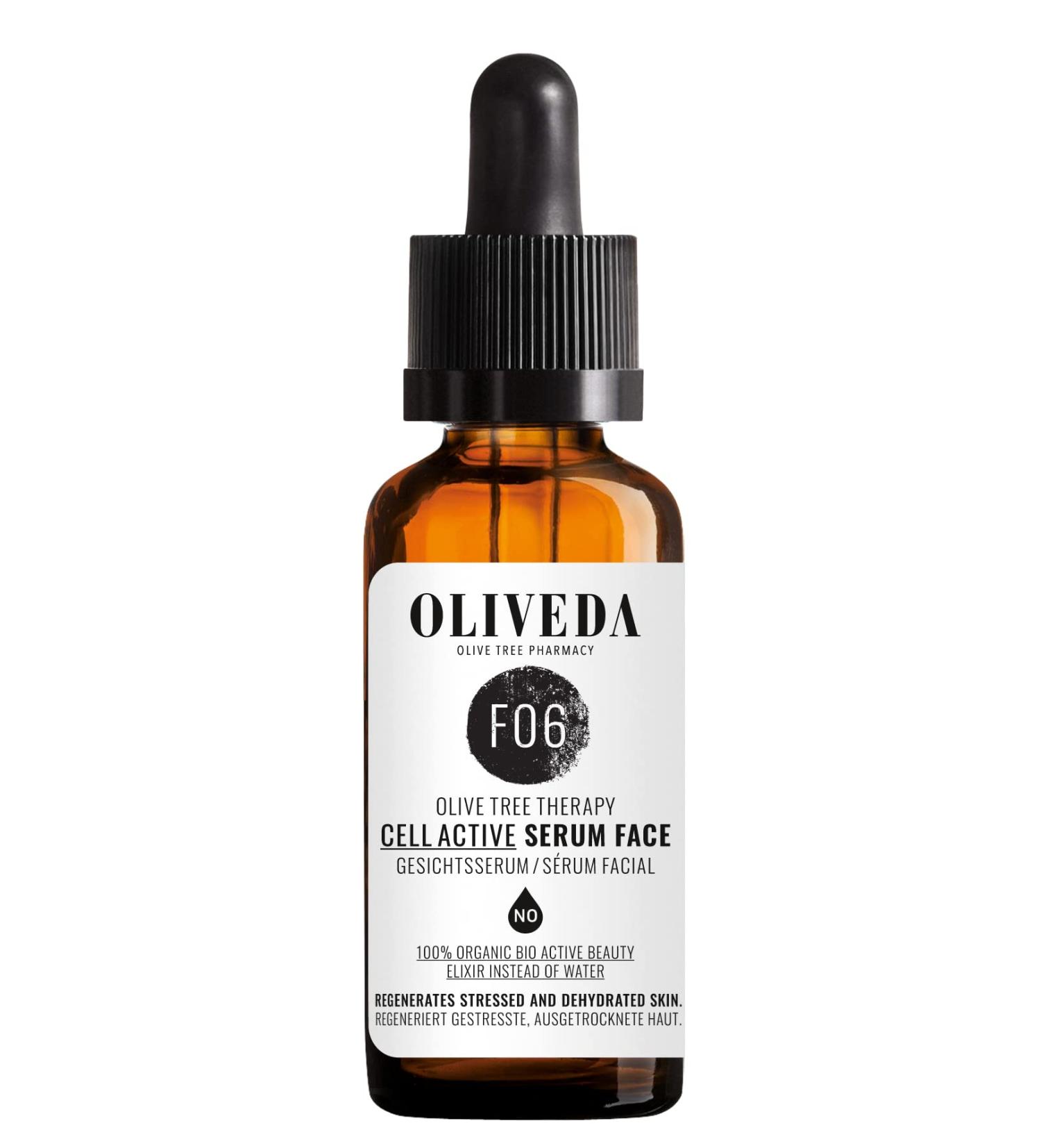 Oliveda F06 Facial Serum - Cell Active | natural anti-aging lift serum + anti-wrinkle + moisturizing with organic ingredients - 30 ml - Buy Online on GoSupps.com