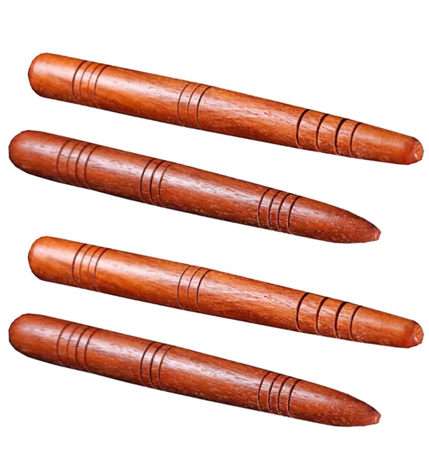 Milists 4-Part Thai Massage Sticks | Wooden Reflex Zone Tools for Hand Face & Body Relaxation | Travel & Home Massage Device - Buy Online on GoSupps.com