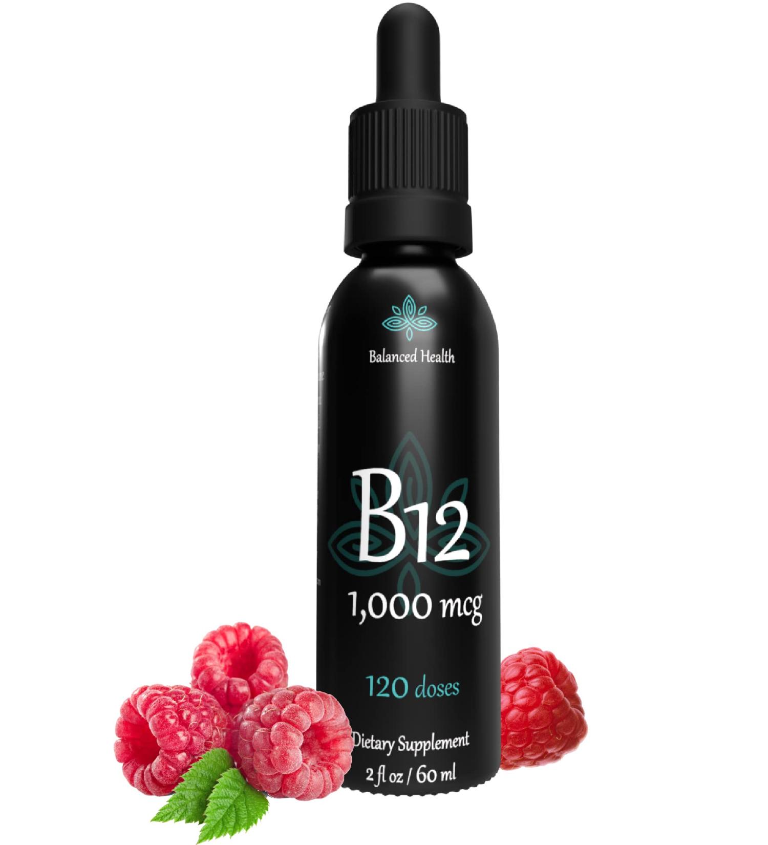 B12 1 000 mcg 2oz 120 Servings Raspberry Flavor Methylcobalamin Sublingual Drops 2 Fl Oz (Pack of 1) - Buy Online on GoSupps.com