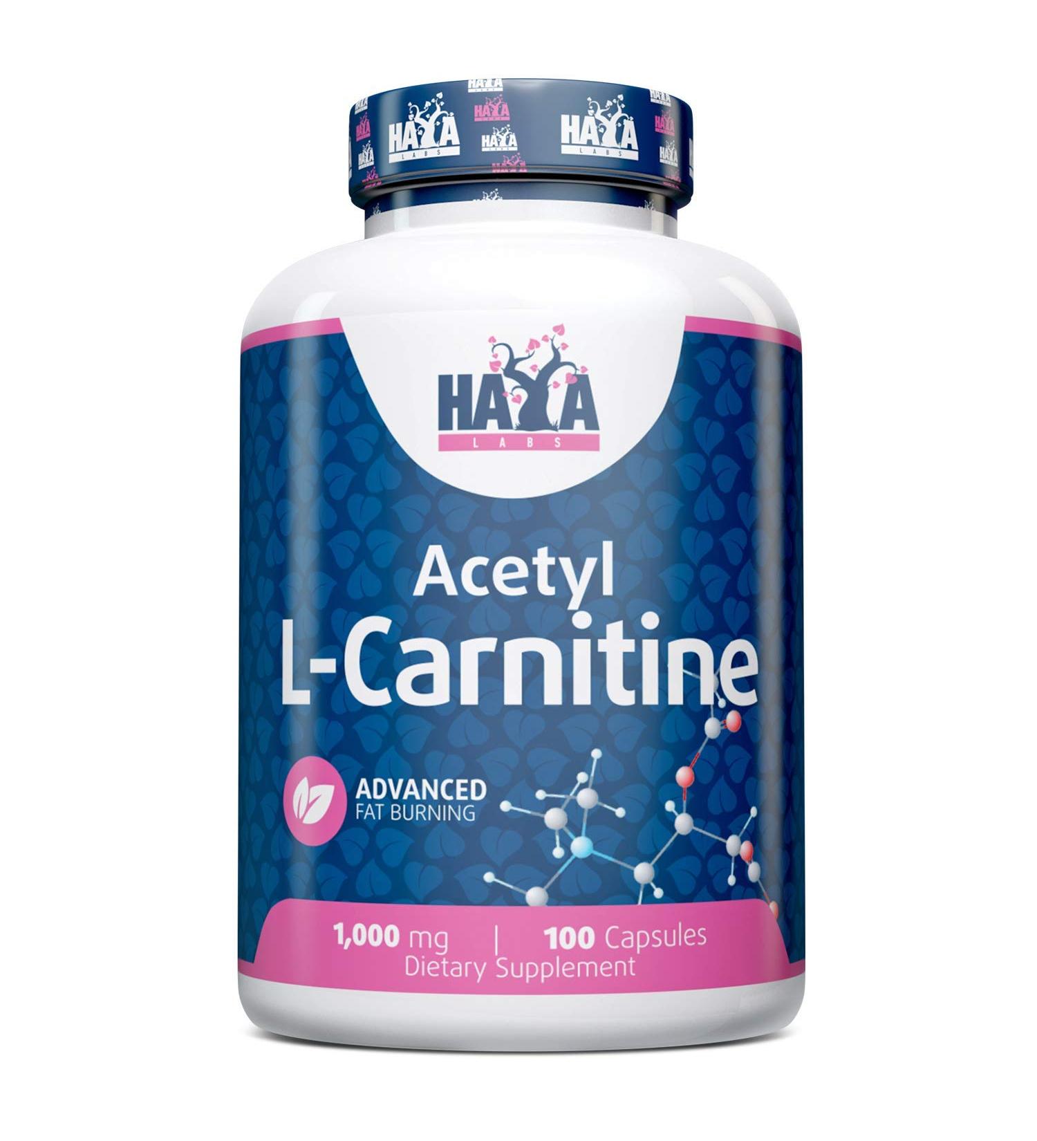 Acetyl LCarnitine 1000mg Haya Labs 100caps - Buy Online on GoSupps.com