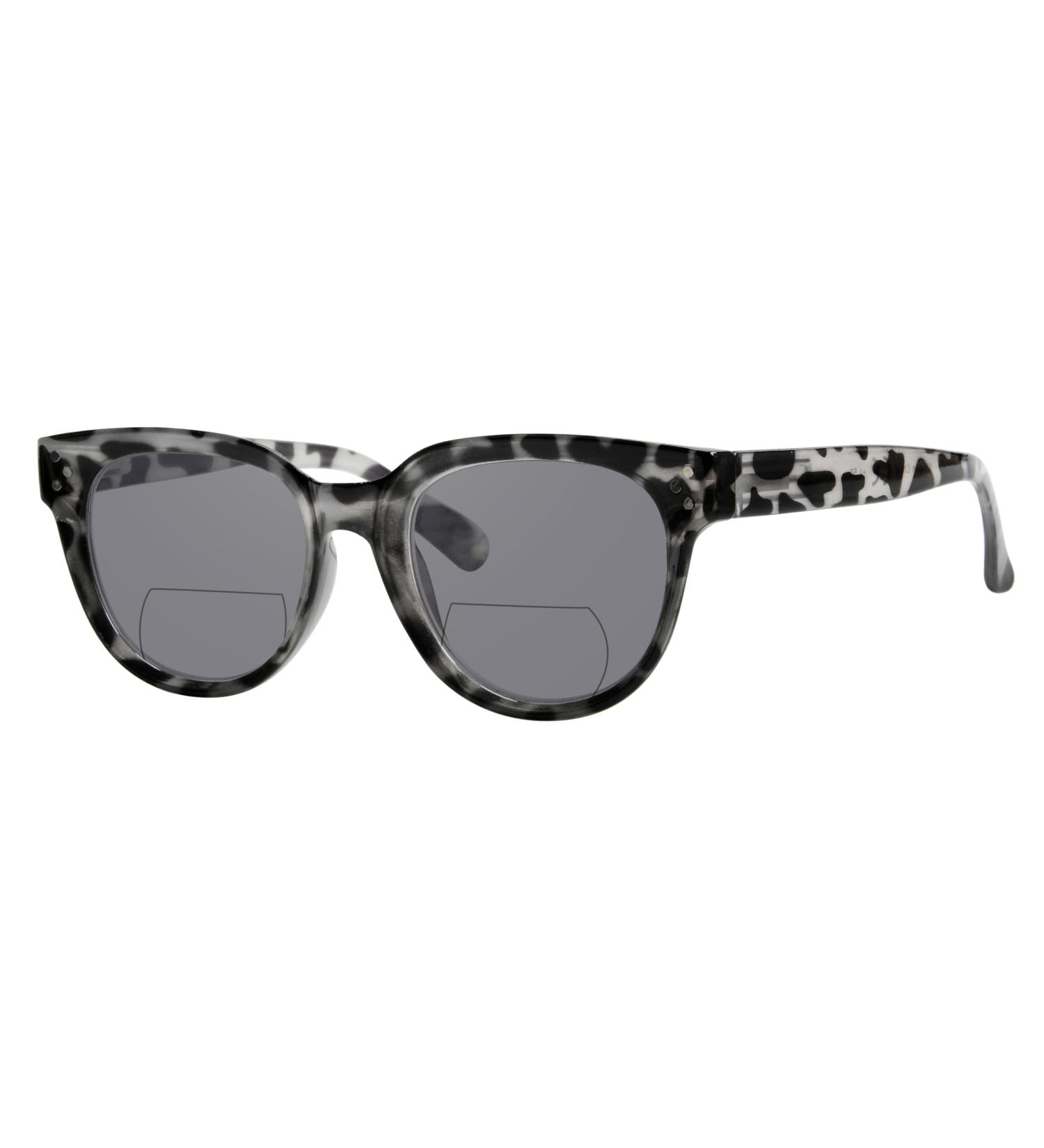 Stylish Eyekeper Bifocal Glasses for Women | Tinted Gray Turtle +3.00 | Ideal for Reading Under the Sun - Buy Online on GoSupps.com