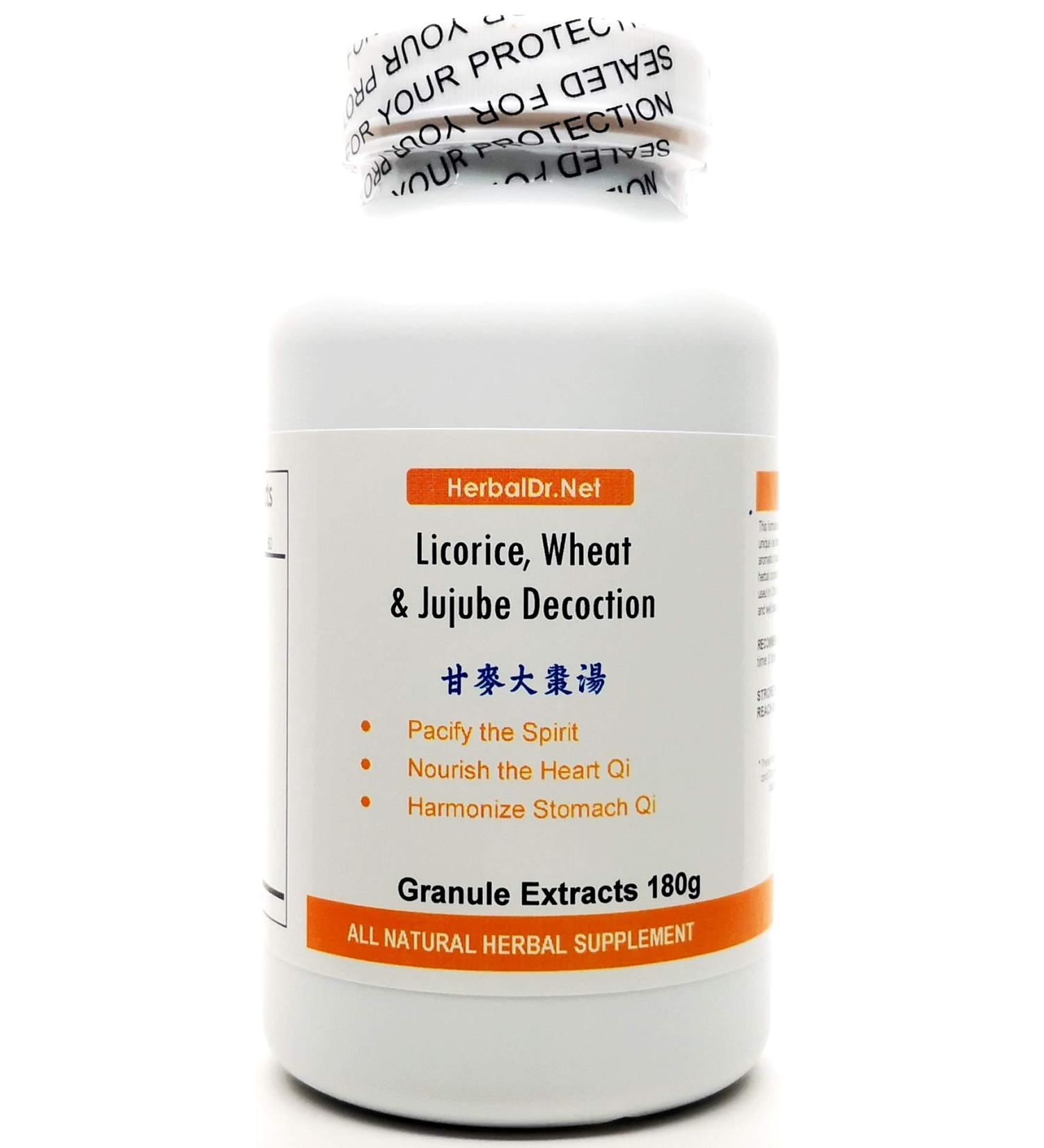 Licorice Wheat and Jujube Decoction Extract Powder Tea 180g (Gan Mai Da Zao Tang) Ready-To-Drink 100% Natural Herbs - Buy Online on GoSupps.com