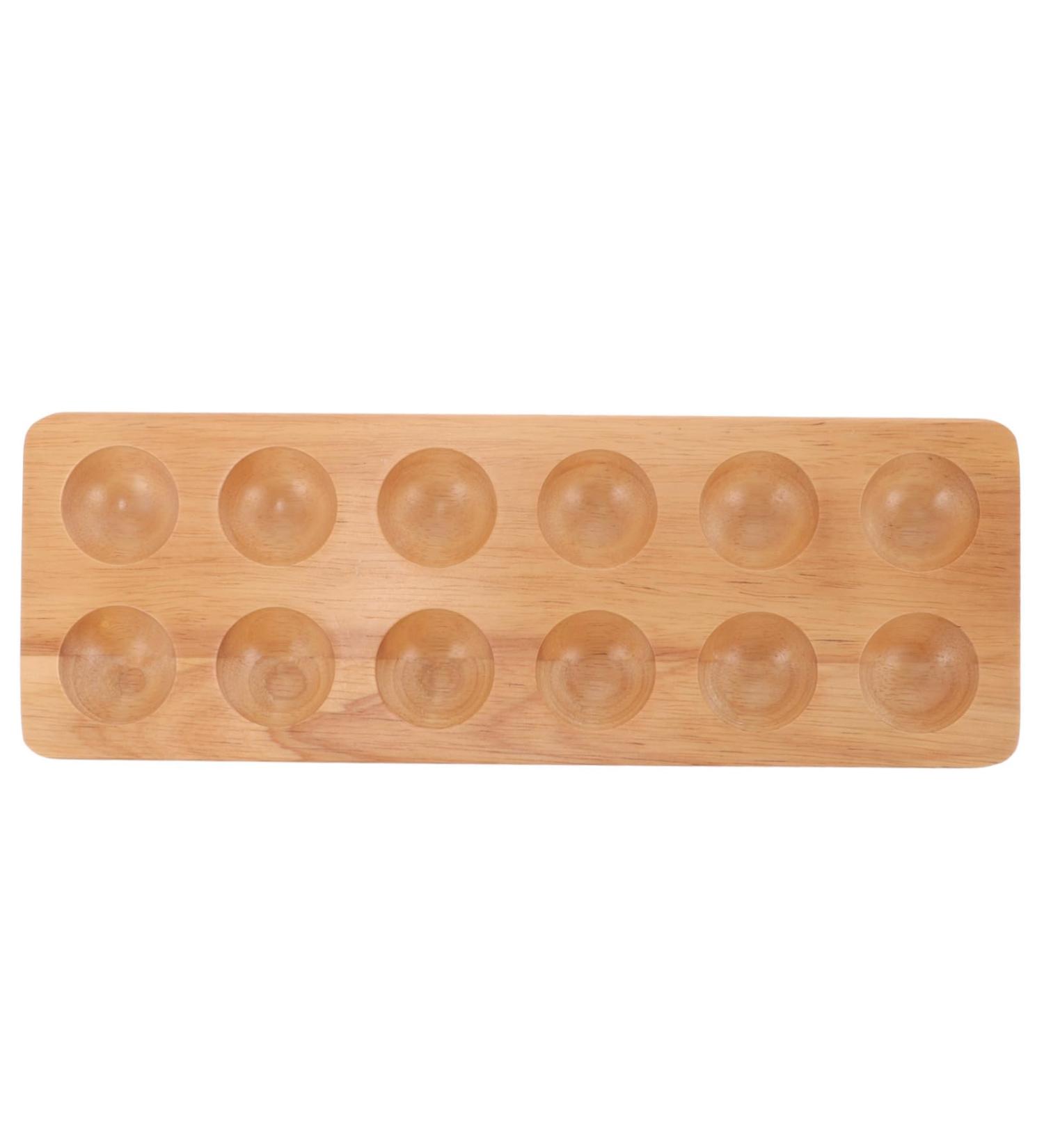 Egg Tray Refrigerator Fridge Wooden Tray Chicken Egg Holder Egg Holder Container Egg Stand Food Eggs - Buy Online on GoSupps.com