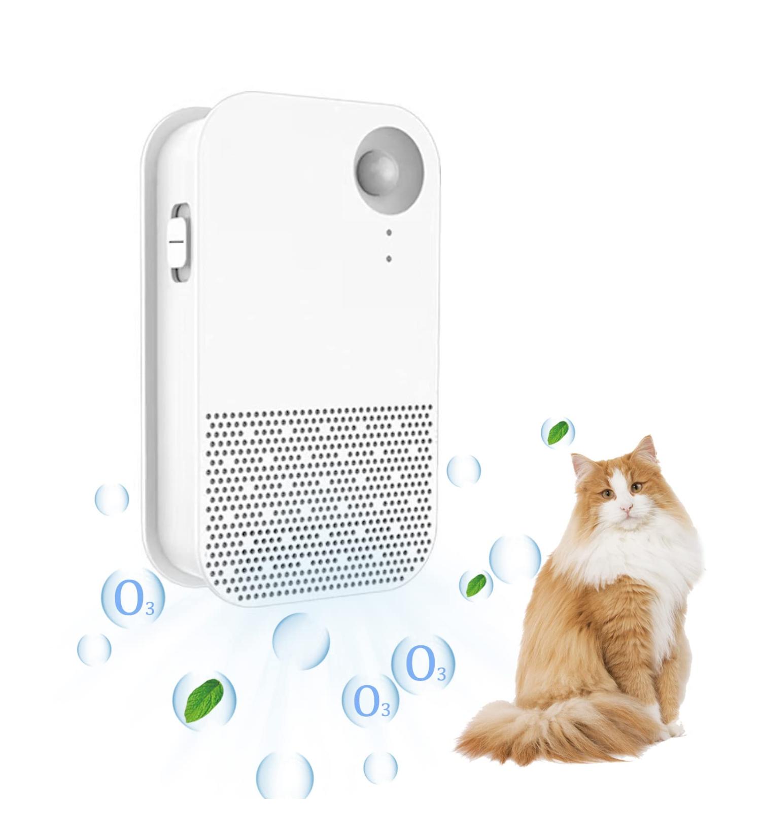 Mknzome Cat Litter Deodorizer - Intelligent Odor Eliminator 99% Deodorization Air Purifier for Cat Toilets & Small Spaces - Buy Online on GoSupps.com