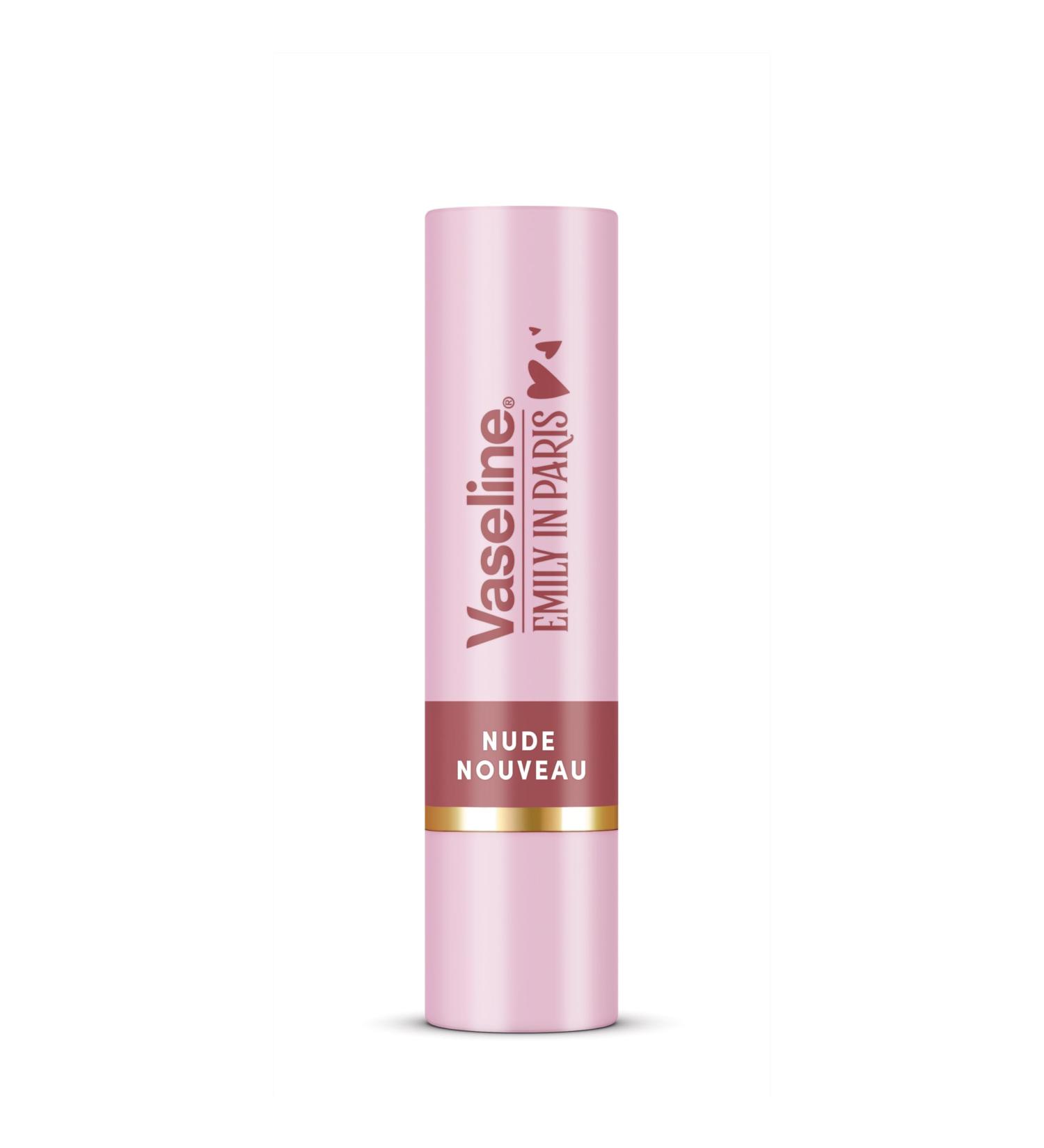 Vaseline x Emily in Paris Nude Nouveau | Tinted Lip Balm Stick | Limited Edition | (Nude Nouveau) - Buy Online on GoSupps.com