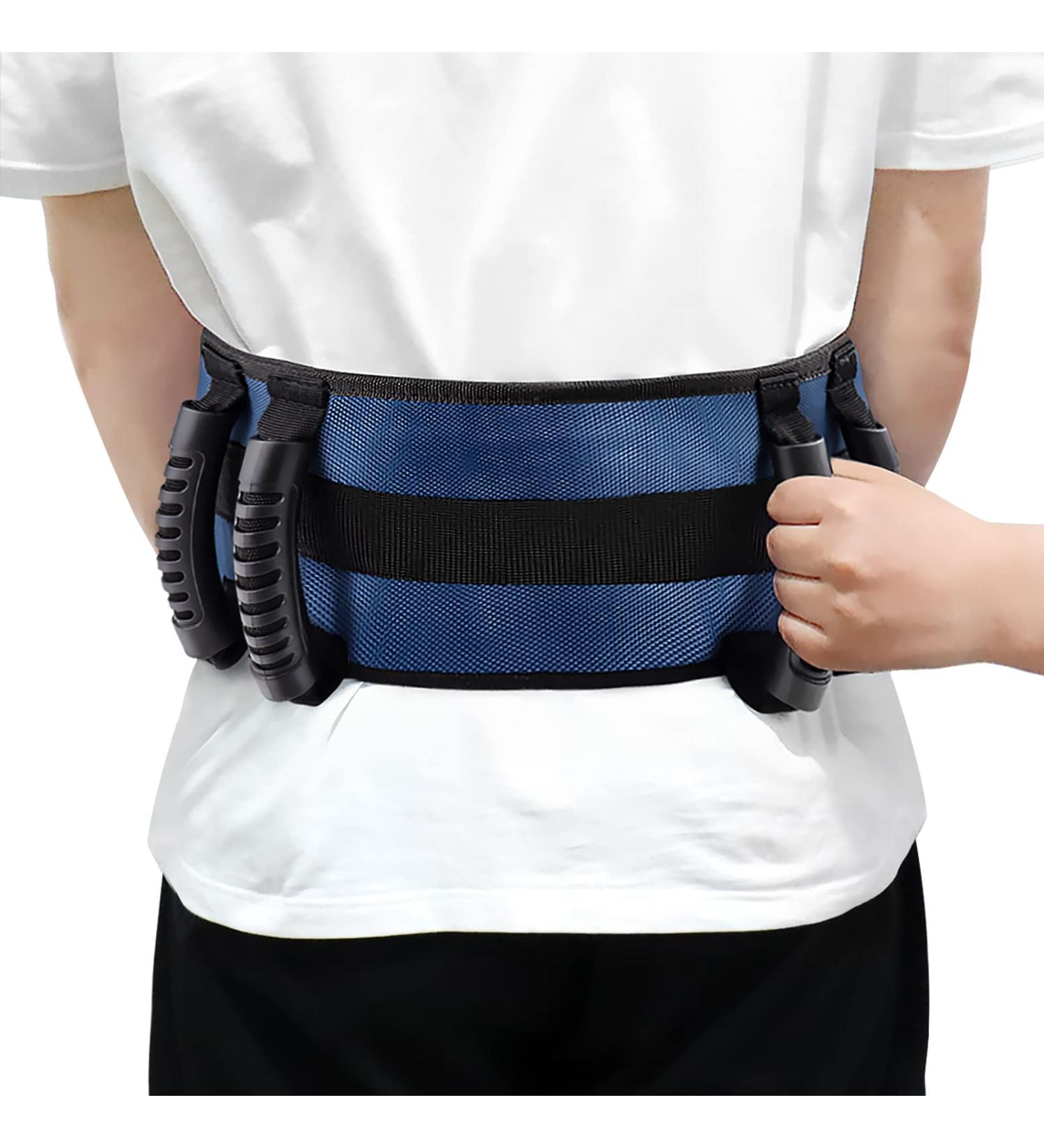 Shop Lotchen Transfer Gang Belts for Elderly 6-Handle Mobility Aid for Safe Walking & Support | Dark Blue - Buy Online on GoSupps.com
