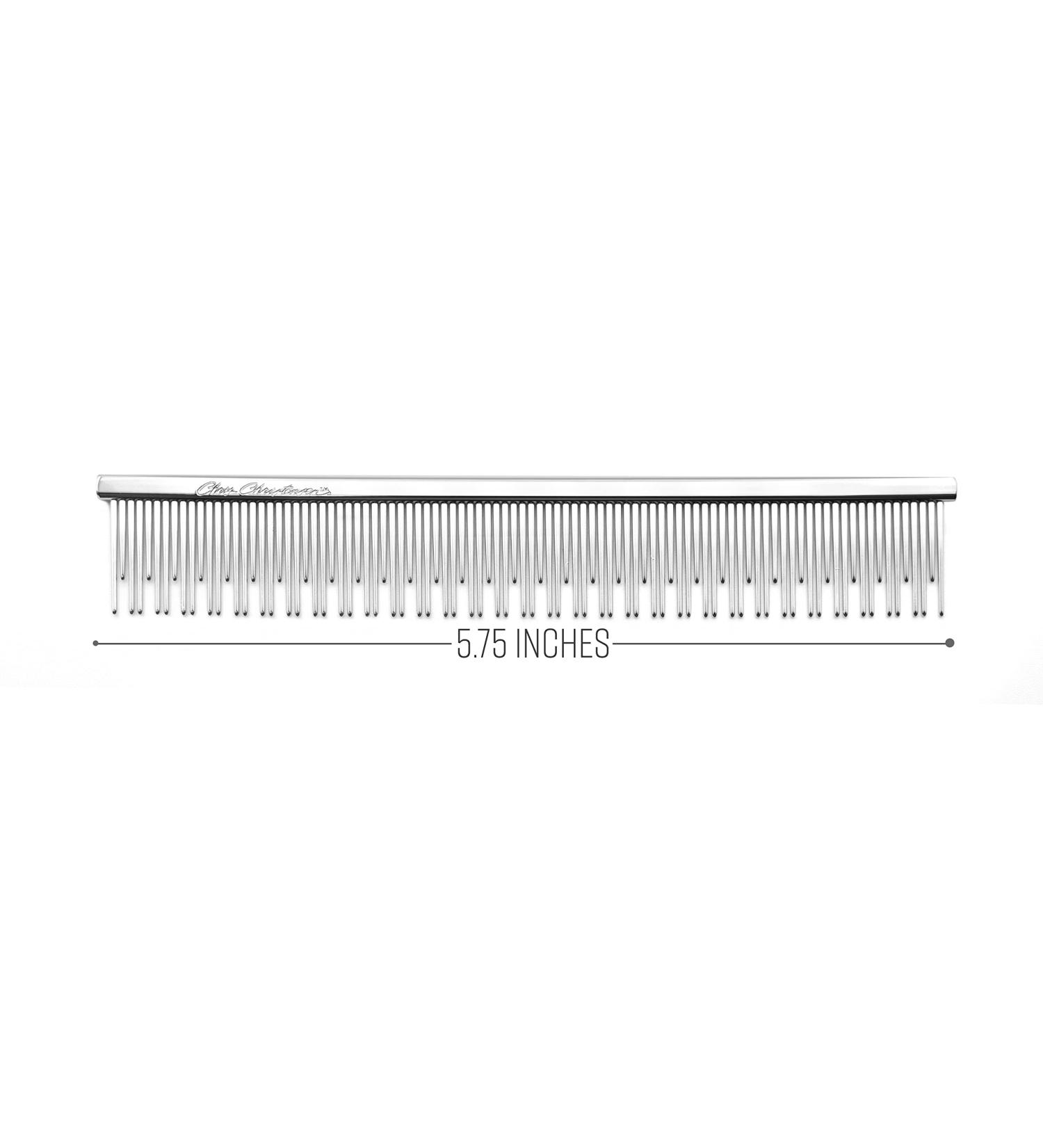 Chris Christensen 6 Crescent Butter Comb - Metallic Coarse/Fine - Buy Online on GoSupps.com