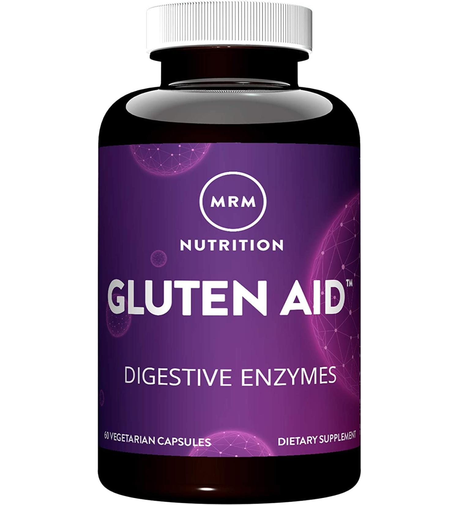 MRM Nutrition Gluten Aid - 60 Vegetarian Capsules for Digestive Support - Buy Online on GoSupps.com