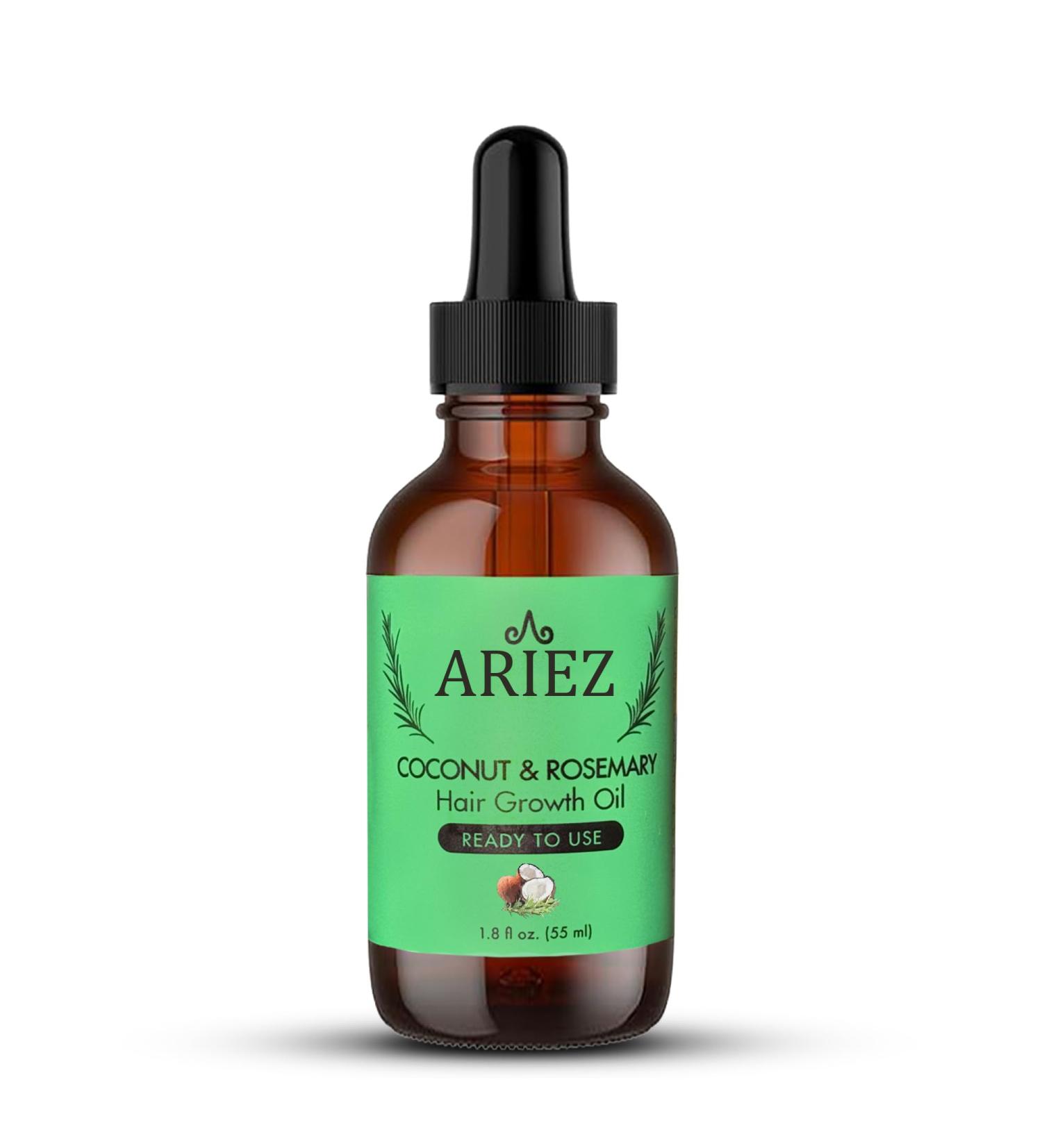 Ariez Coconut & Rosemary Oil Hair Growth Serum | Thicker Fuller Hair | Anti-Frizz | Cruelty Free | 55ml - Buy Online on GoSupps.com