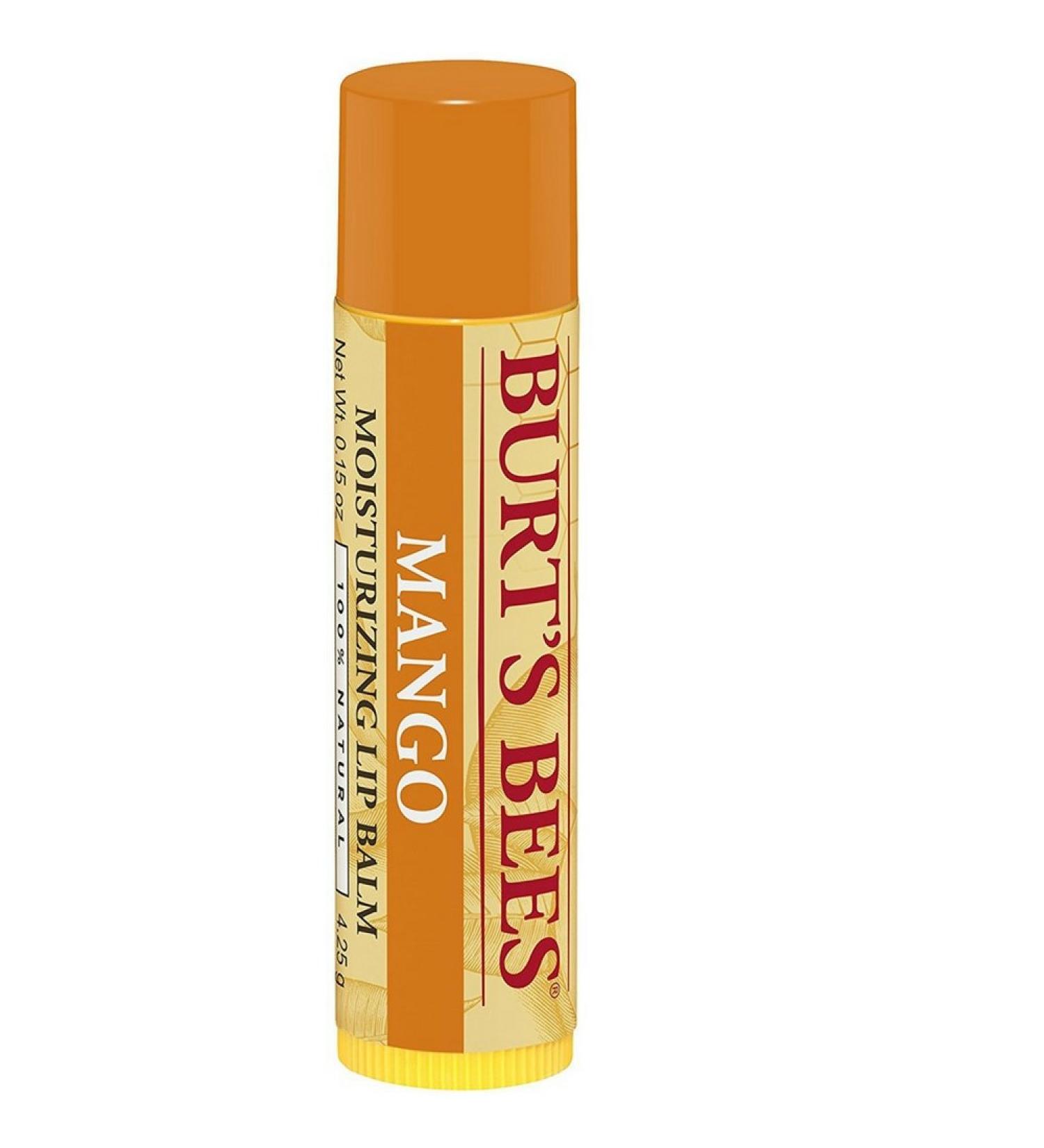 Burt's Bees Nourishing Lip Balm Mango Butter 0.15 oz (Pack of 2)