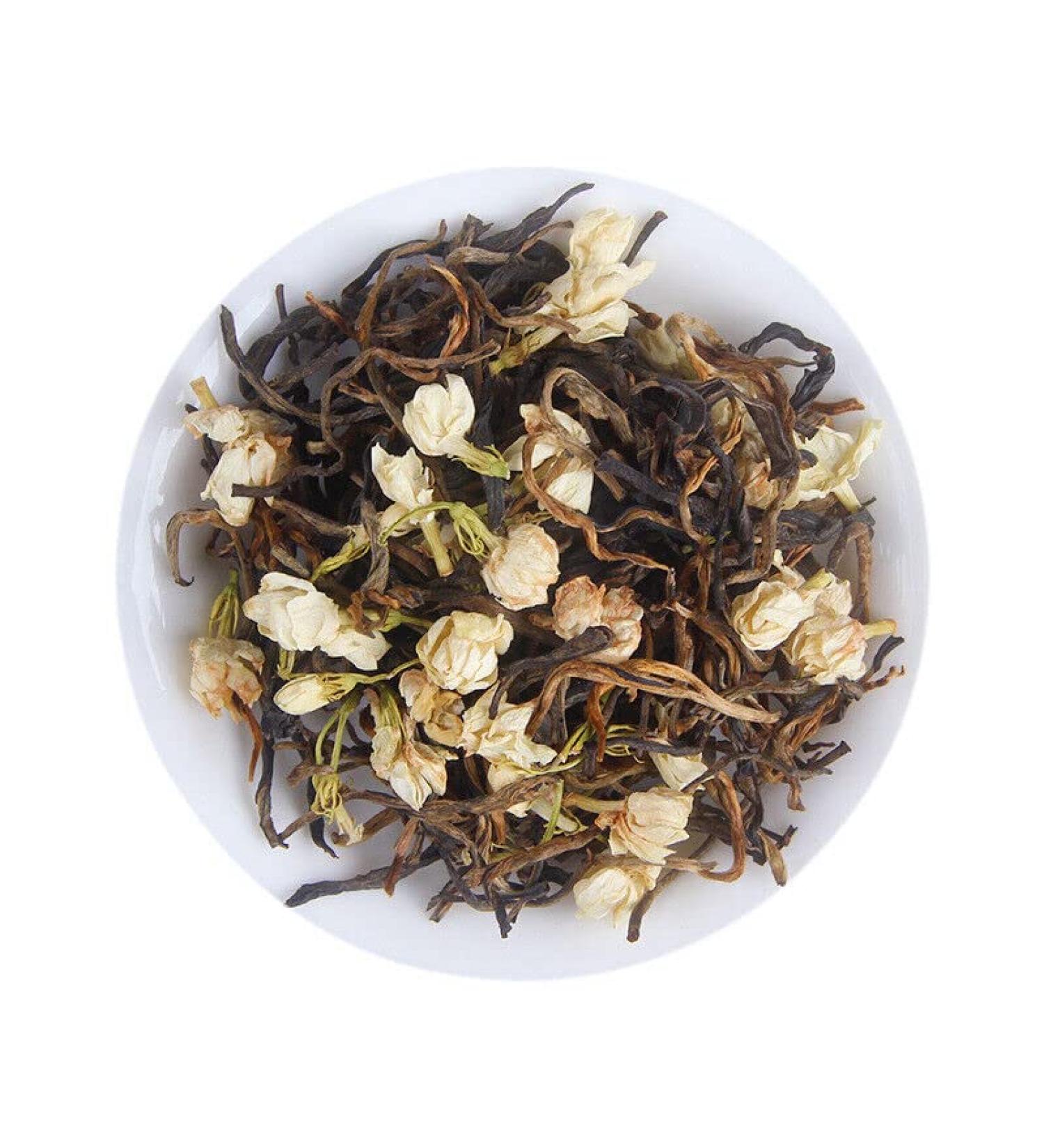 500g de th noir au jasmin Fengqing Yunnan feuilles de th rouge bourgeons d'or en vrac - Buy Online on GoSupps.com