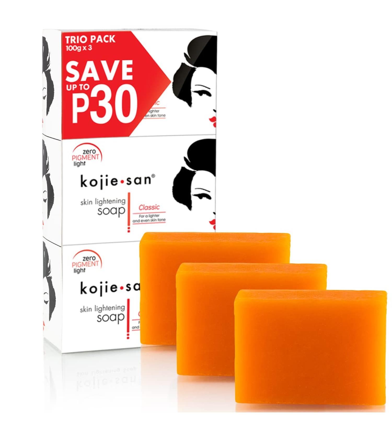 Kojie San Facial Beauty Soap 100g x 3 Pack - Guaranteed Authentic - Buy Online on GoSupps.com