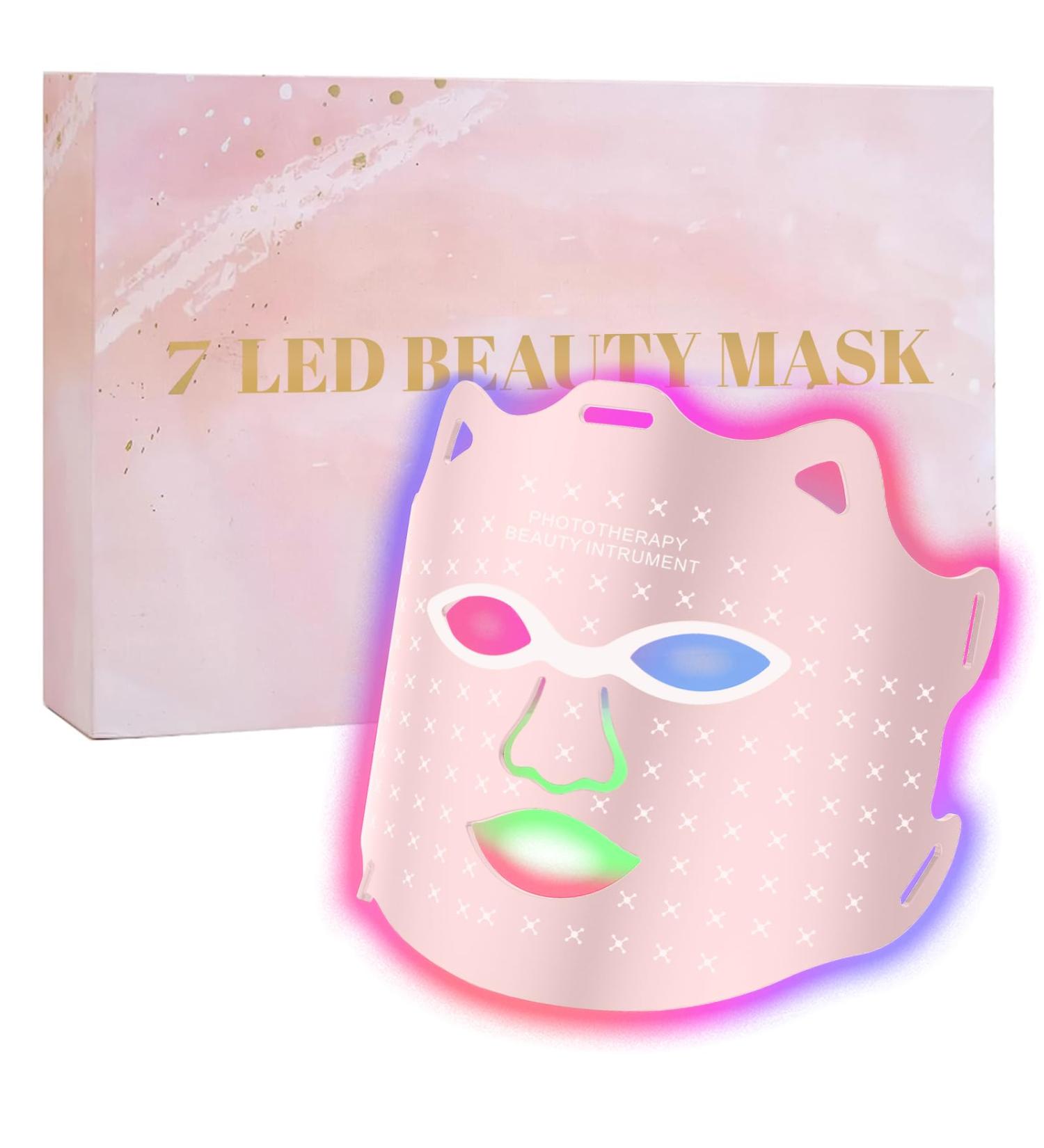 Red Light Therapy Mask | Blue Revive LED Face Mask for At-Home Light Therapy | 7 Color LED Facial Treatment - Buy Online on GoSupps.com