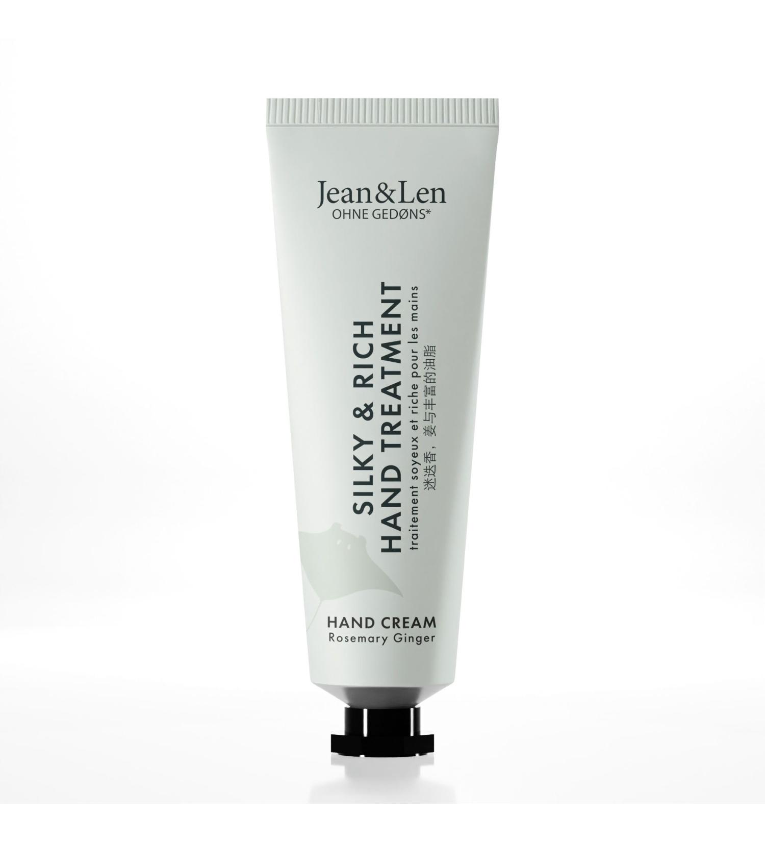 Jean & Len Mini Silky & Rich Hand Treatment - Rosemary & Ginger 100% Recyclable Aluminum Travel Size Paraben & Silicone Free 30ml - Buy Online on GoSupps.com
