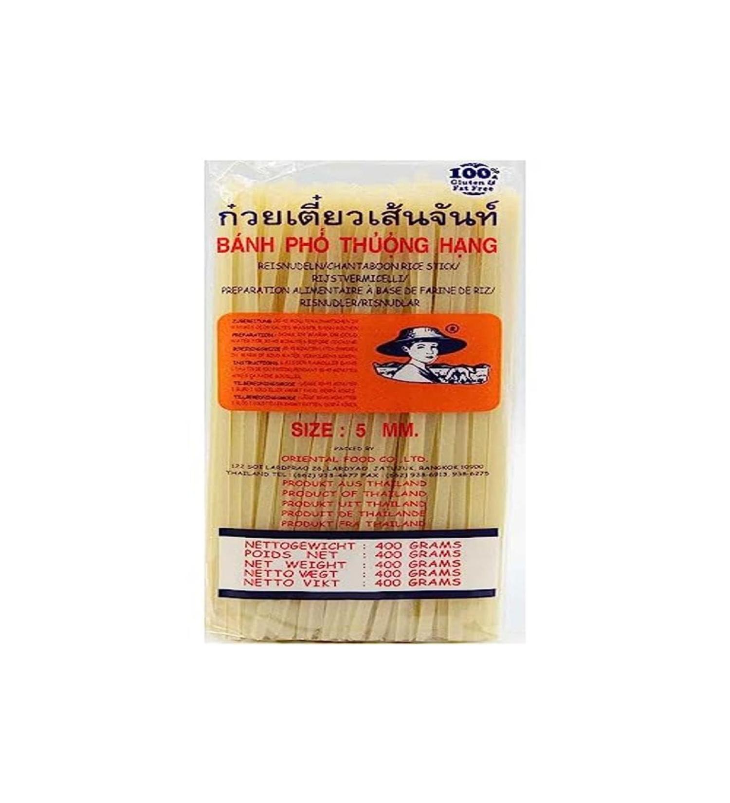 Farmer Brand Rice Vermicelli Large: Banh Pho 5 mm - 400 g