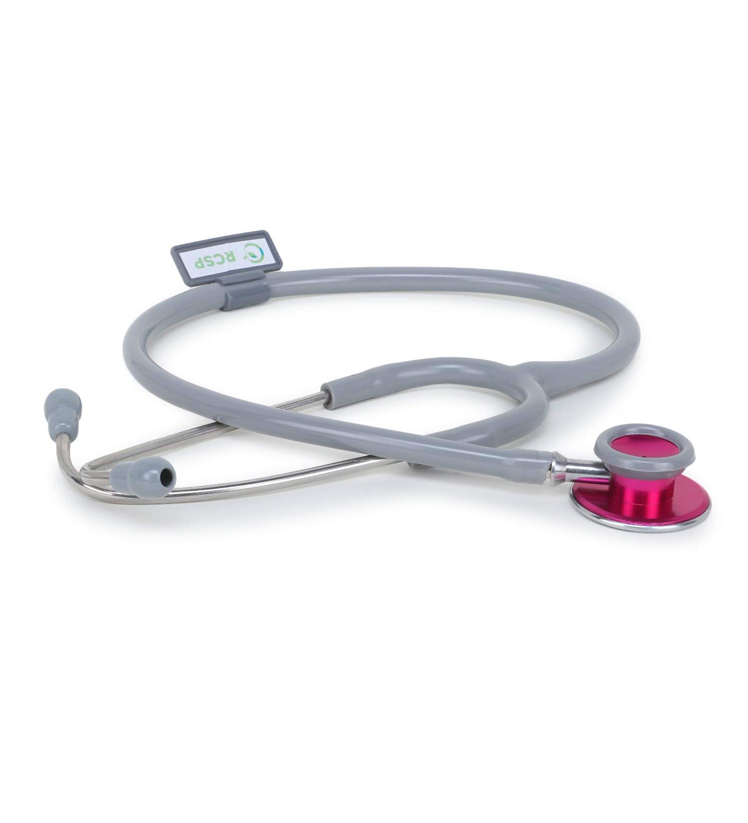 Buy Acoustic Stethoscope for Doctors & Medical Students - Lightweight Flexible Soft Ear Knobs (Grey) | International Shipping Available - Buy Online on GoSupps.com