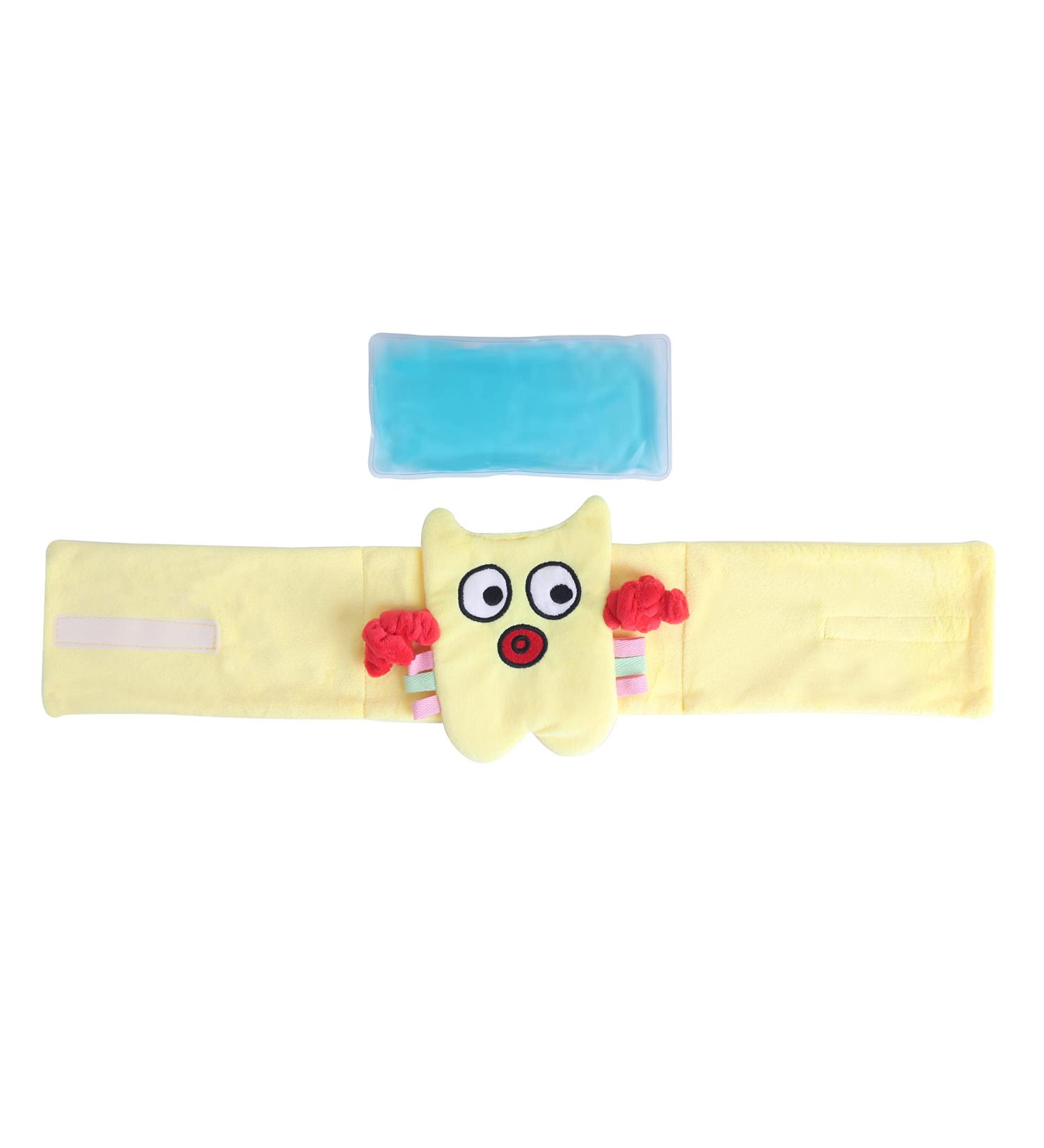 Solany Baby Colic Relief Belt | Reusable Heated Tummy Wrap | Adjustable Gas Relief Belly Band | Natural Heating Pad for Babies & Toddlers (Yellow Monster - Buy Online on GoSupps.com