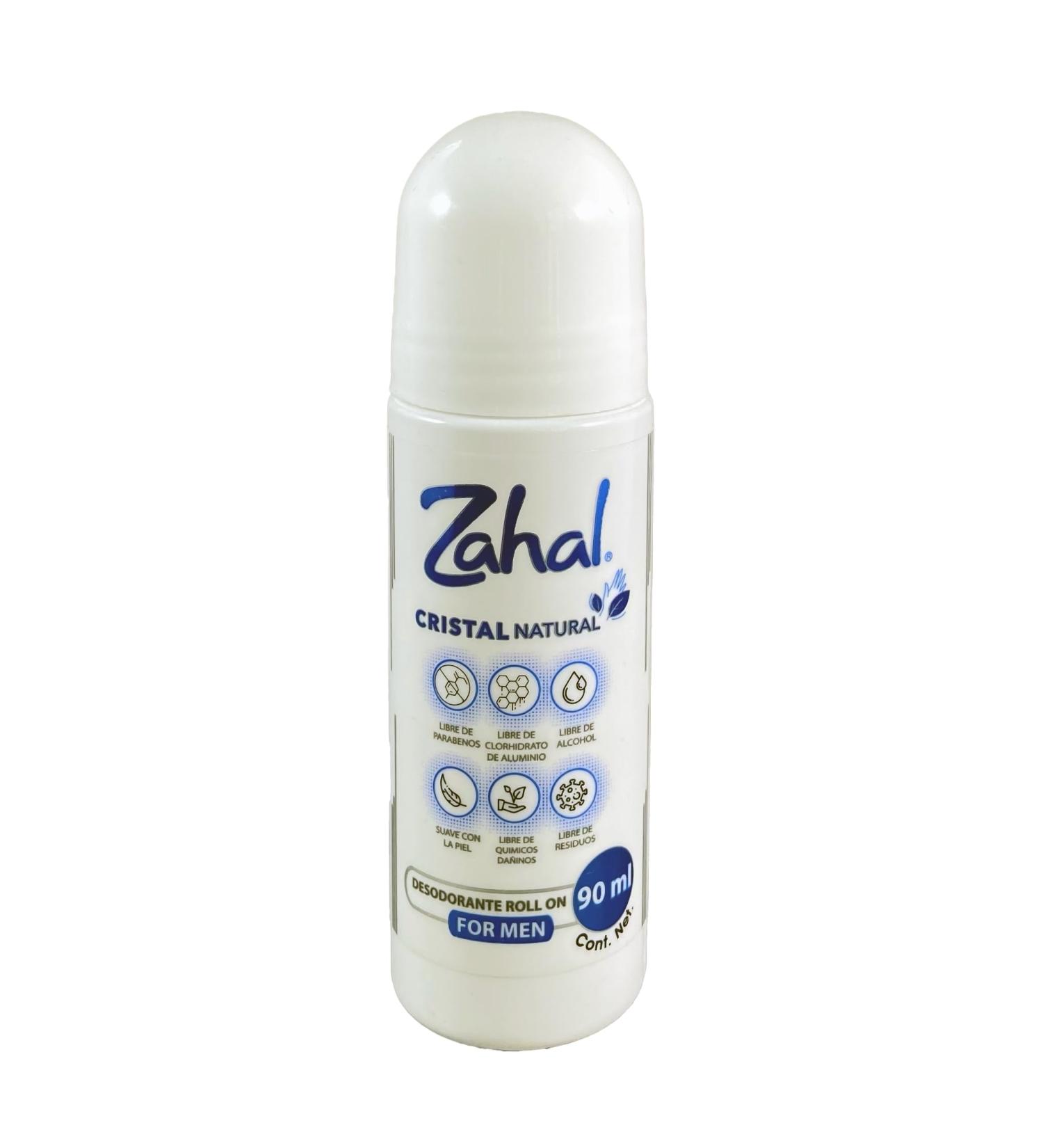 Natural Crystal Roll-On Deodorant for Men | Paraben & Alcohol Free | Aloe Extract | 3oz - Shop Now - Buy Online on GoSupps.com