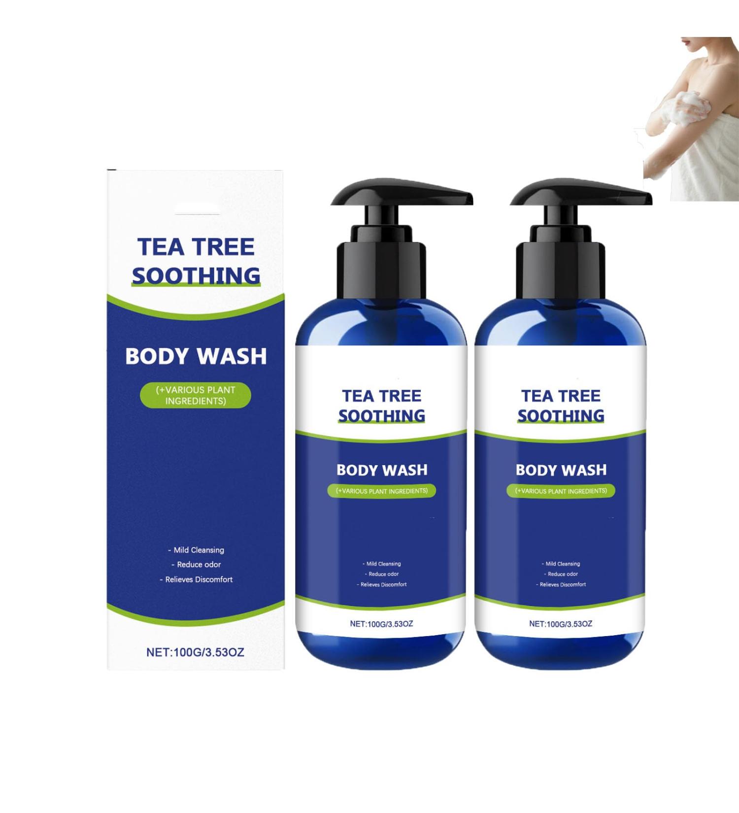  yxcully Gentle cleansing tea tree foaming bath for men and women nourishes and improves dry skin promotes healthy skin and feet suitable for all skin types (2 pcs) - Buy Online on GoSupps.com