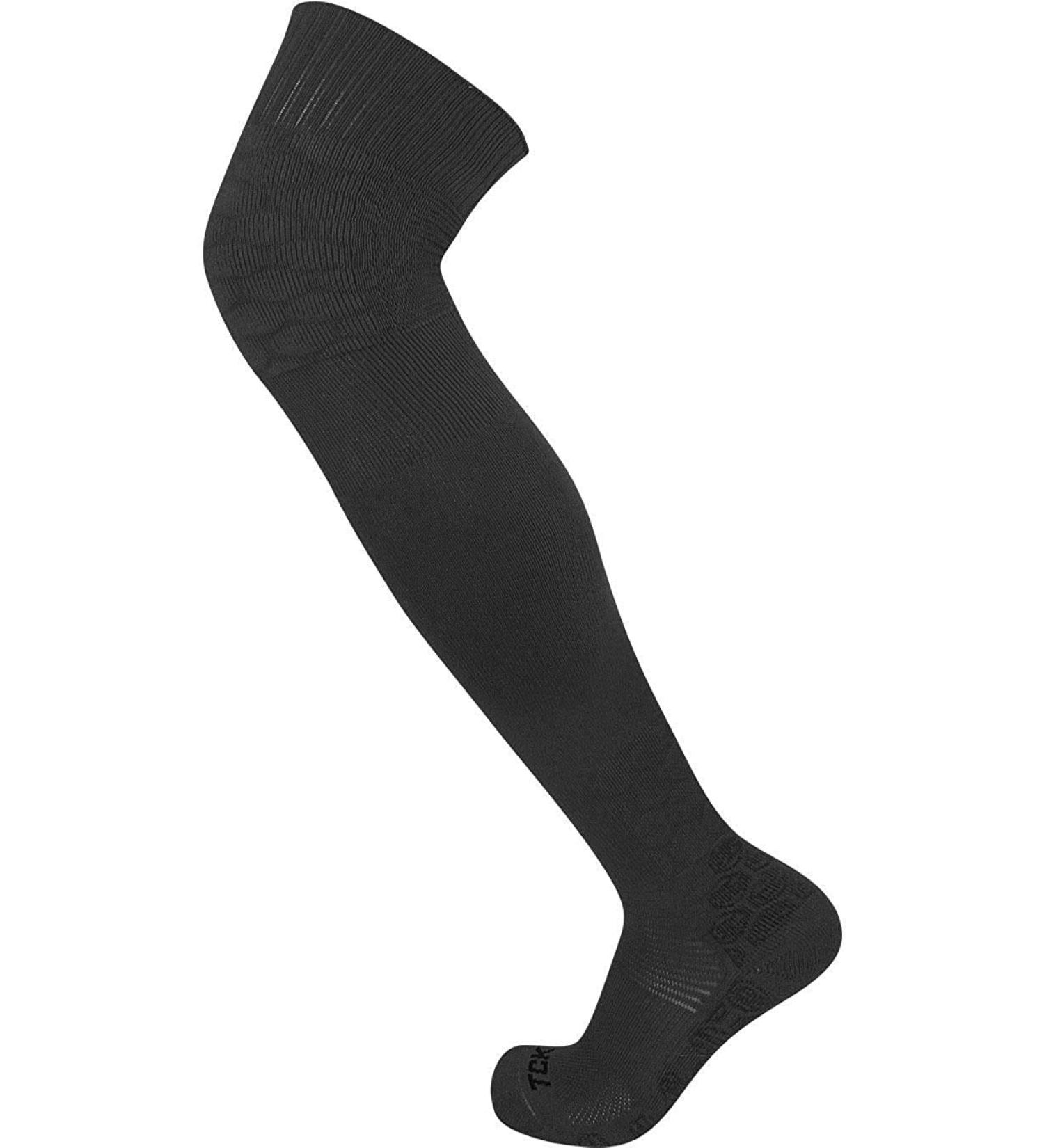 TCK High Over the Knee Athletic Sports Socks - Flex Compression, Extra Cushion, Large Black - Buy Online on GoSupps.com