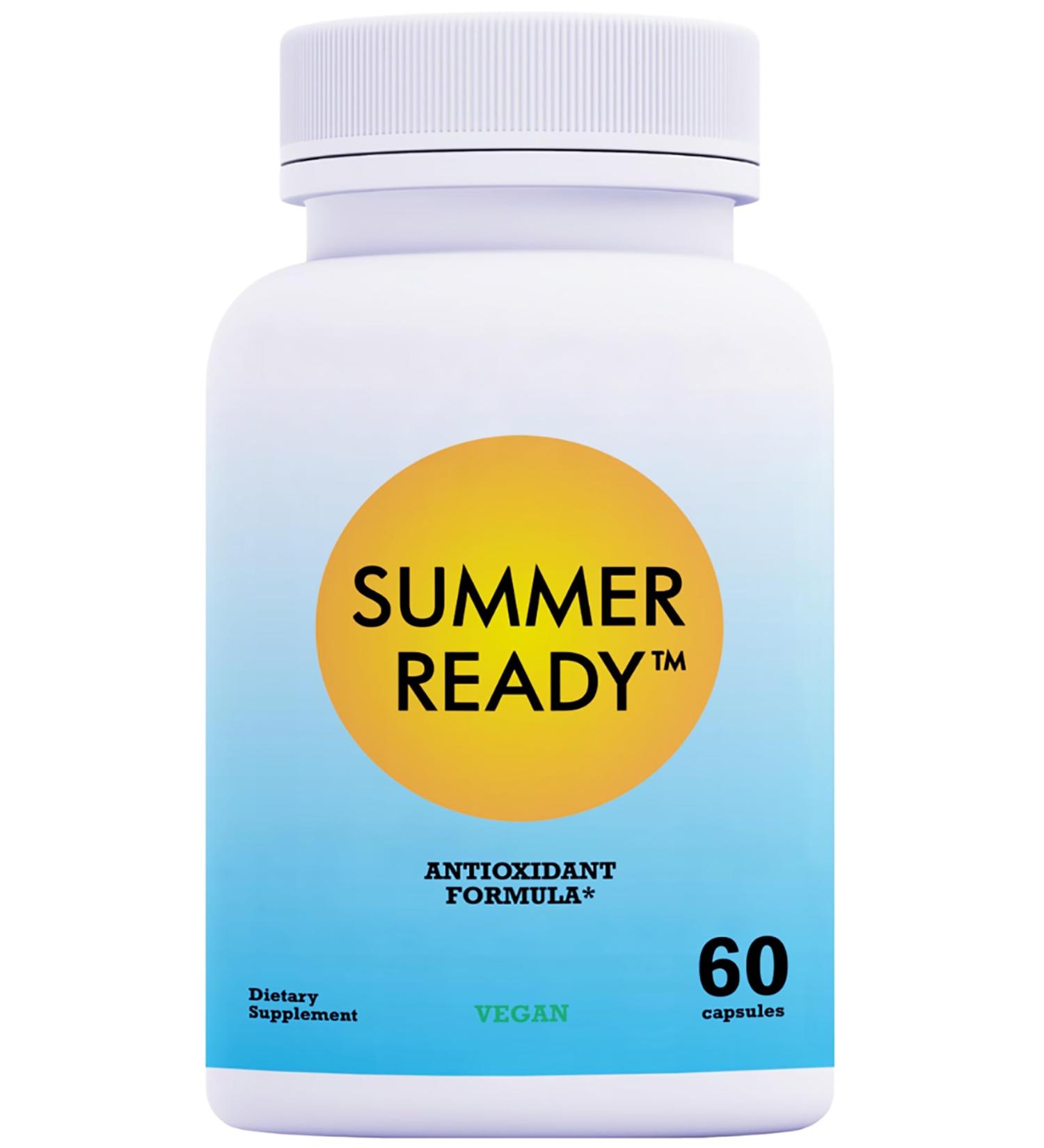 Summer Ready Skin Care Supplement Capsules - Nicotinamide/Niacinamide/Niacin 500mg (Vitamin B3) and Polypodium Leucotomos (Fern Extract) 480mg Antioxidant Rich Formula - Buy Online on GoSupps.com