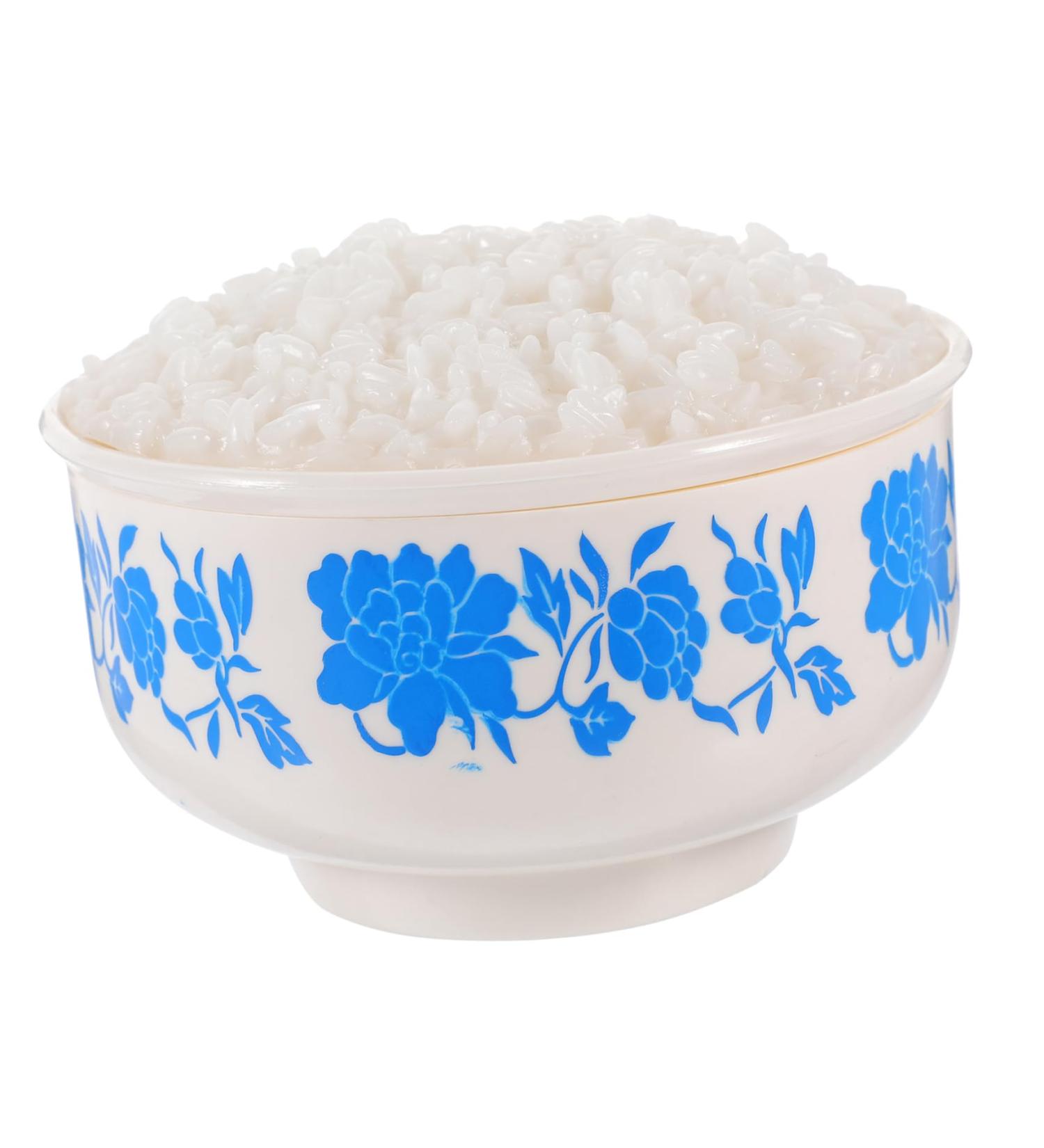 TOYANDONA Simulated Rice Toy Models Food Simulation Cooked Rice Fake Steamed Rice Model Plastic Decor Artificial Rice Decorative Steamed Rice Photo Prop Pvc Ornaments Big Bowl 12.50X12.50X8.50CM 1 - Buy Online on GoSupps.com