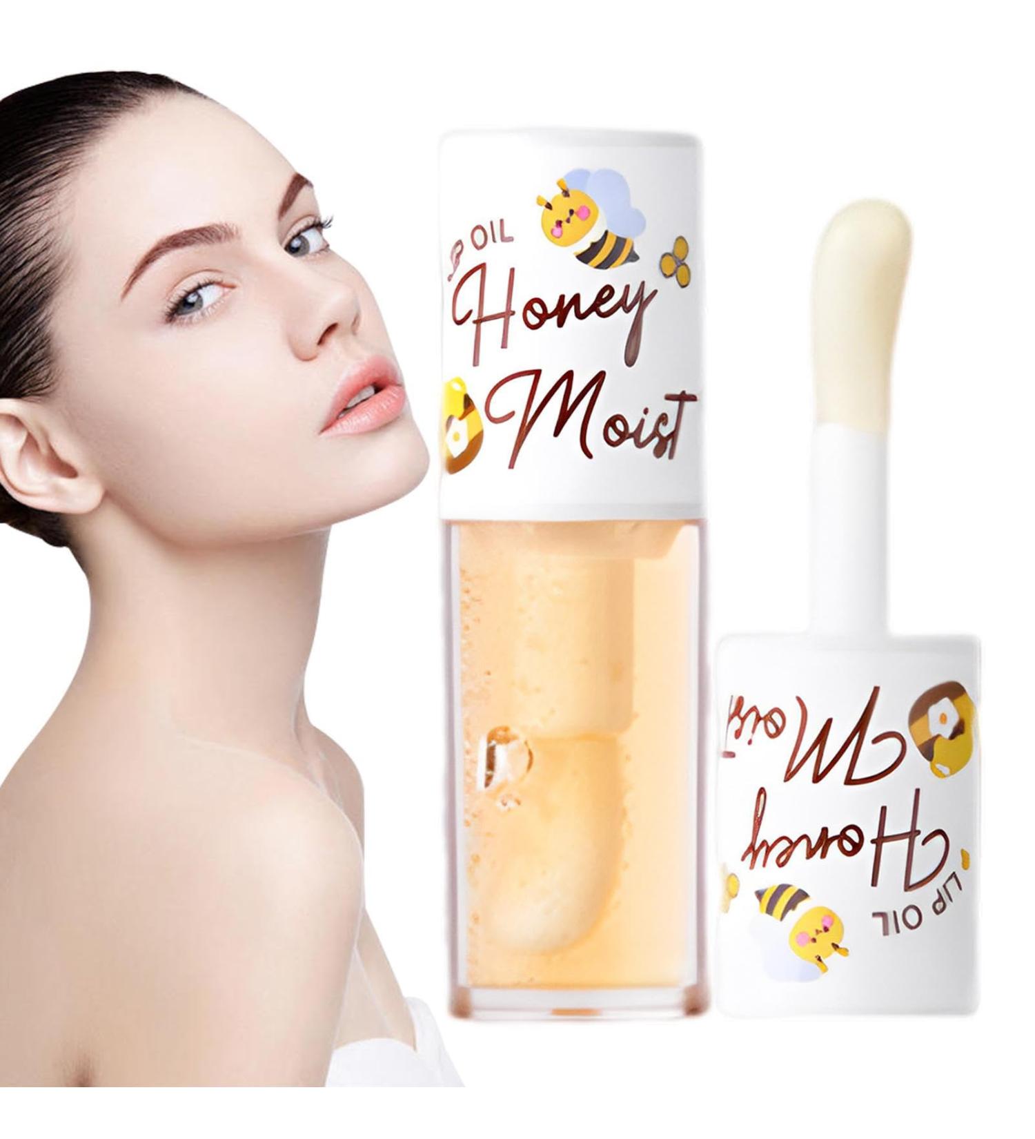  LINGJIONG Long Lasting Moisturizing Lip Oil Clear Lip Oil for Dry Lips - Buy Online on GoSupps.com