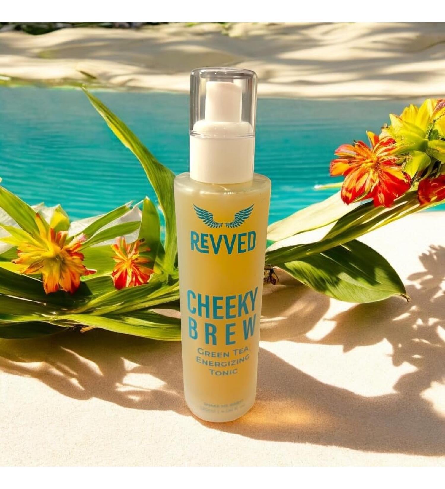 Cheeky Brew Energizing Green Tea Face Tonic: This Product is Also affectionately referred to by Our Company as The I Love Myself Mist.