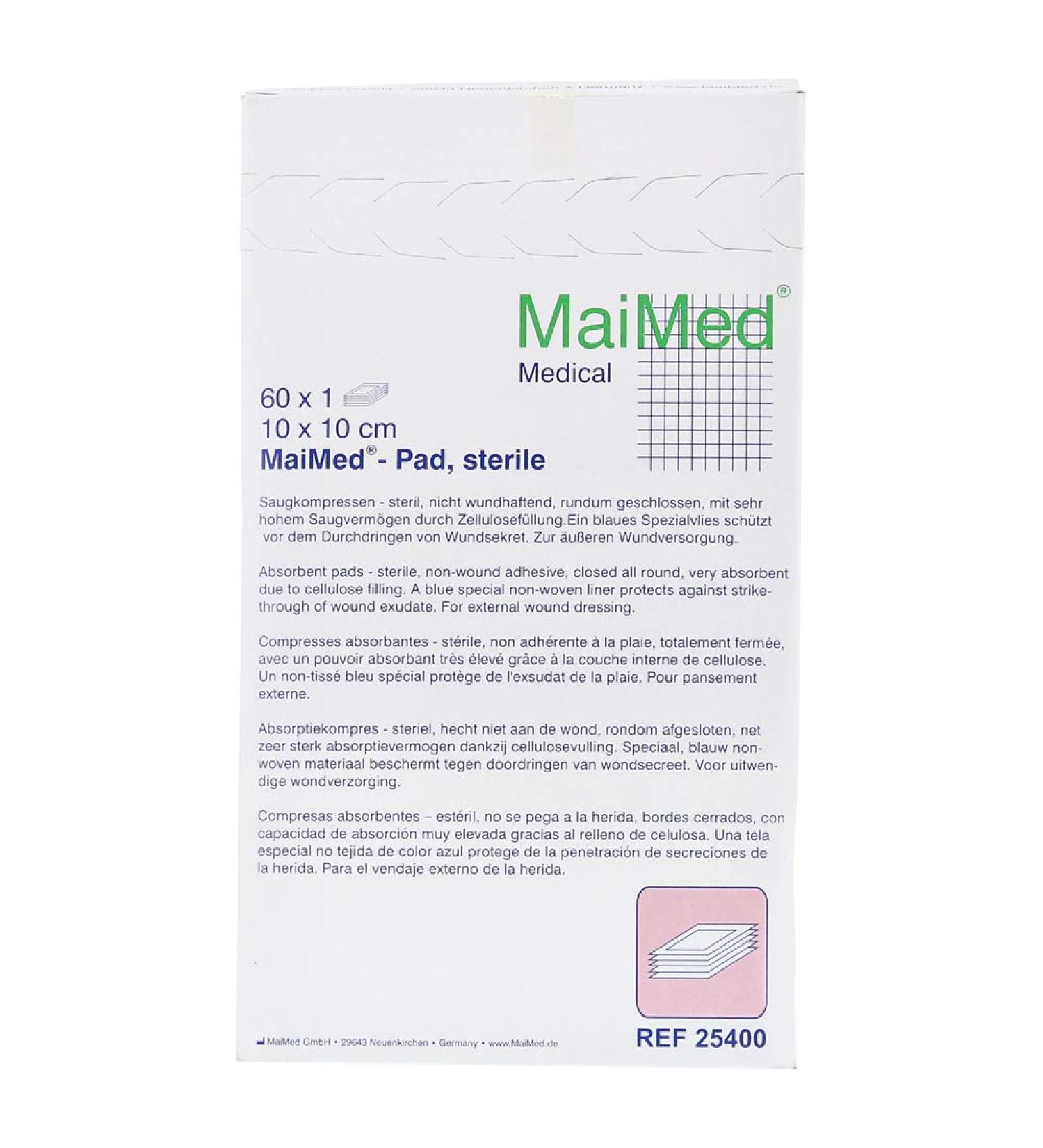 Suction compresses 10x10 cm sterile 60x1 st