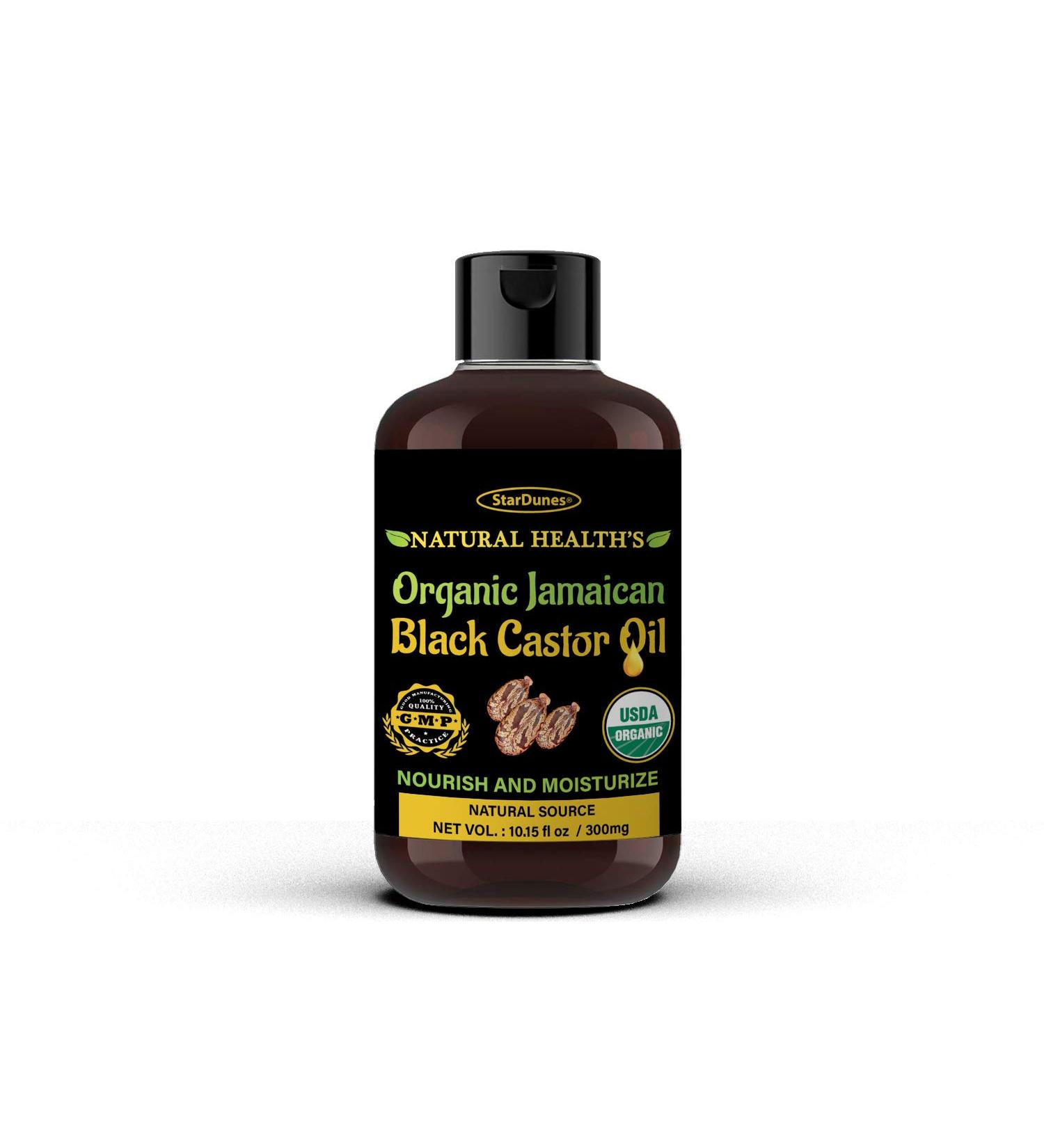 Organic Jamaican Black Castor Oil (10.15 fl oz) USDA Certified - Hair, Eyelash, and Eyebrow Growth Serum - Buy Online on GoSupps.com