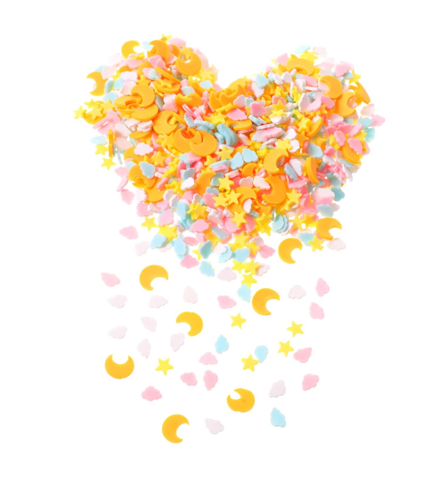 Ipetboom 1 Nail Art Polymer Clay Glitter Polymer Slices for Makeup Moon Decorations Nail Embellishments Nail Decorations Clay Sprinkles Fruit Nail Stickers Star Nail Polish Accessories - Buy Online on GoSupps.com