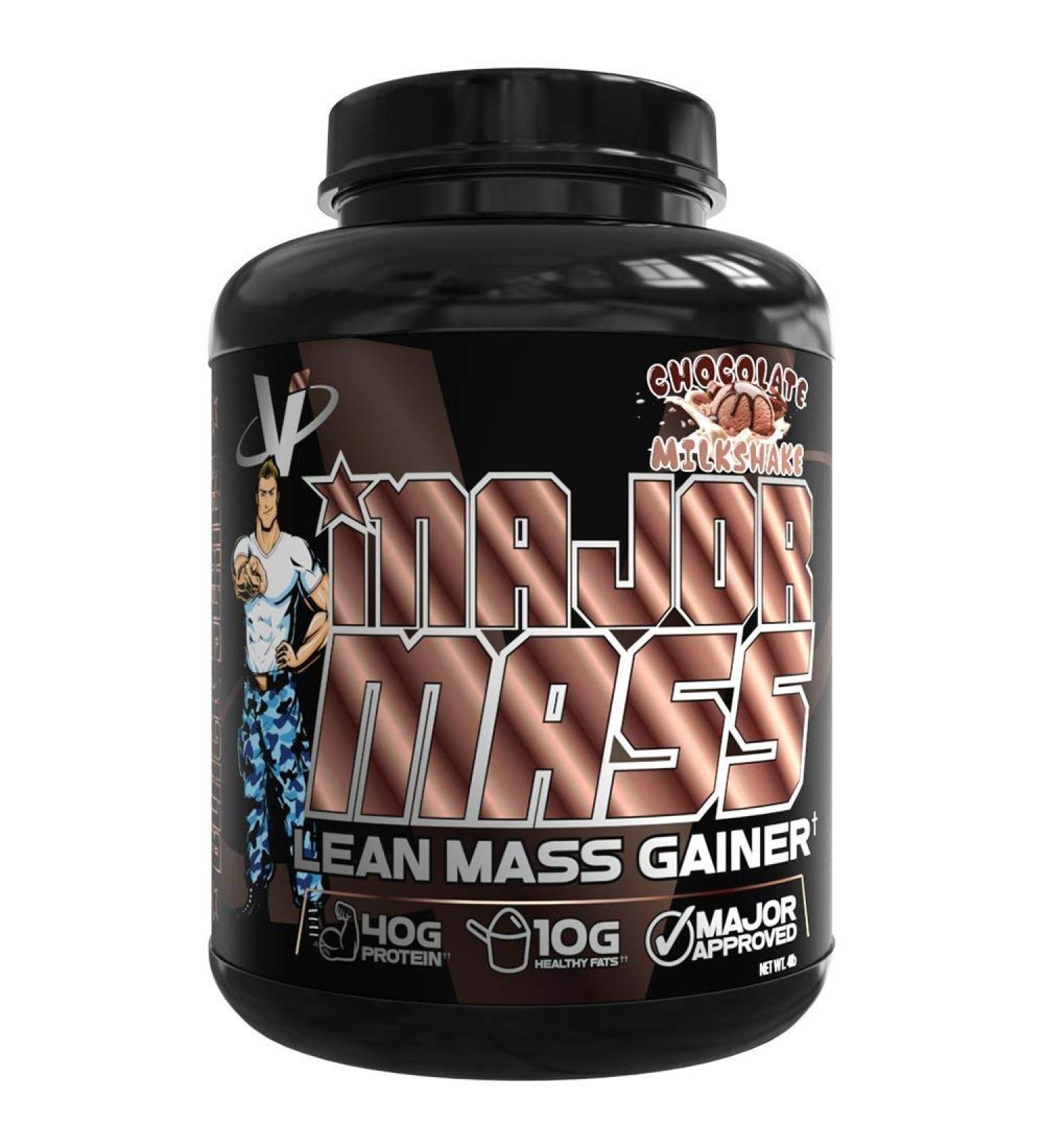 VMI Sports Major Mass Lean Mass Gainer | Chocolate Milkshake 4 Pound - Weight Gainer Protein Powder for Men & Women, Muscle Gain Supplement - Buy Online on GoSupps.com